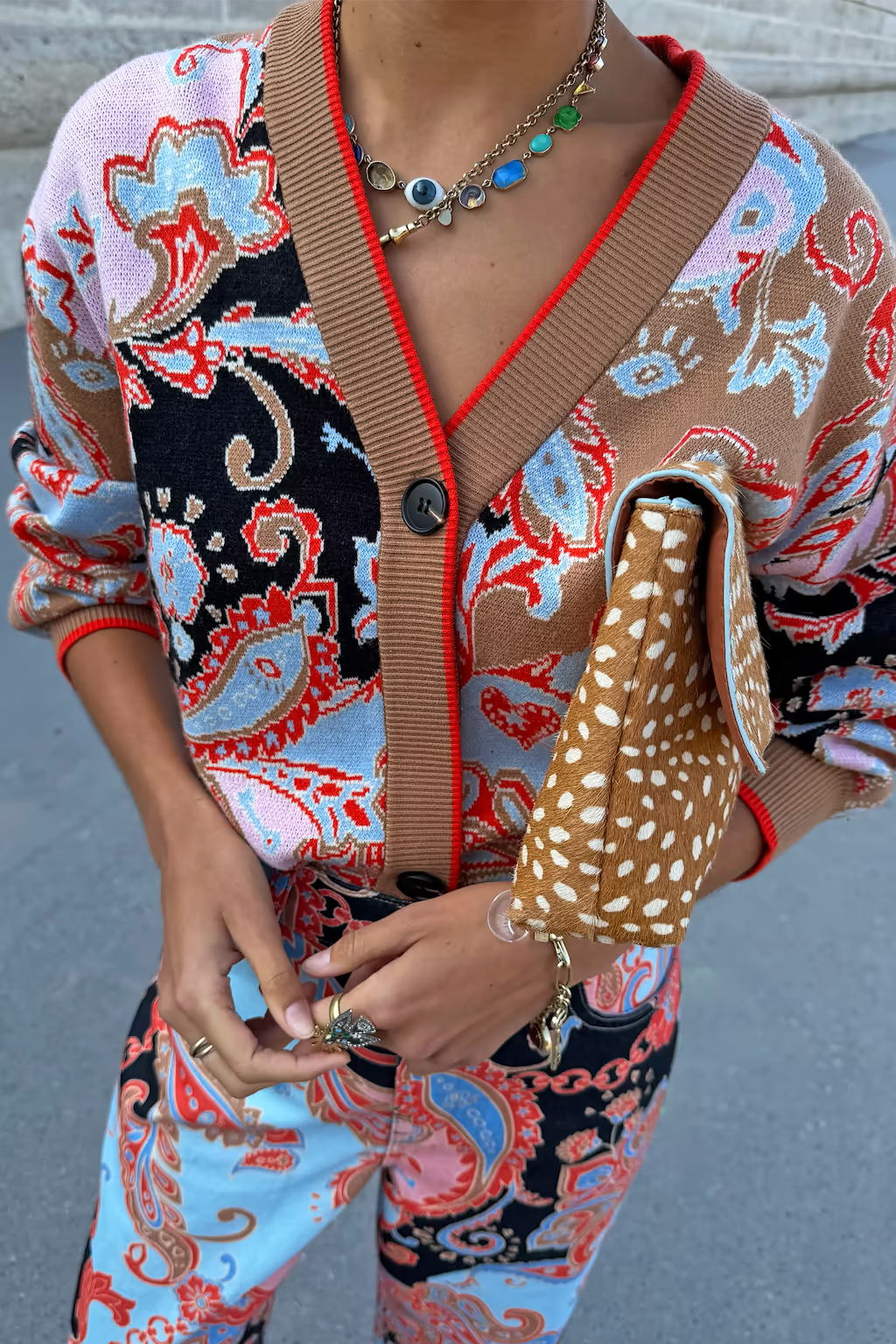 NEVER FULLY DRESSED PAISLEY MARTHA CARDIGAN