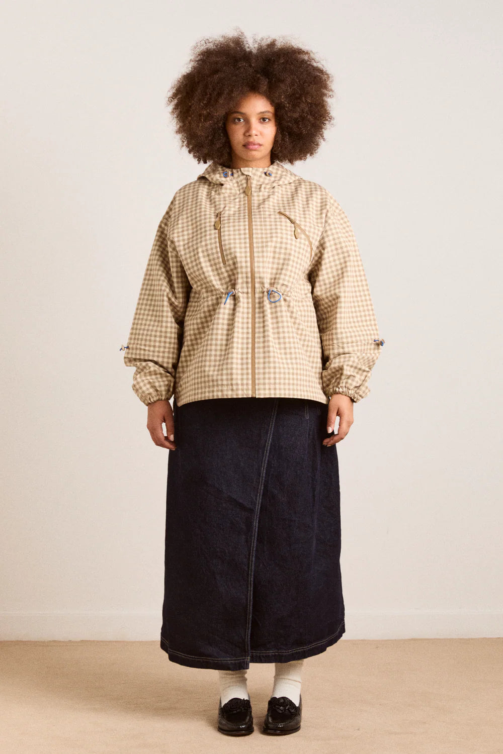 Damson Madder Matilda Raincoat - Gingham