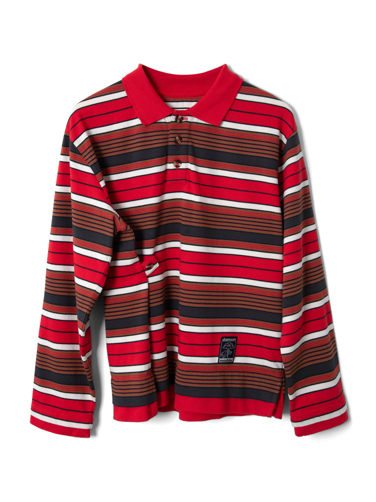 DAMSON MADDER NOAH CINCH RUGBY IN RED STRIPE
