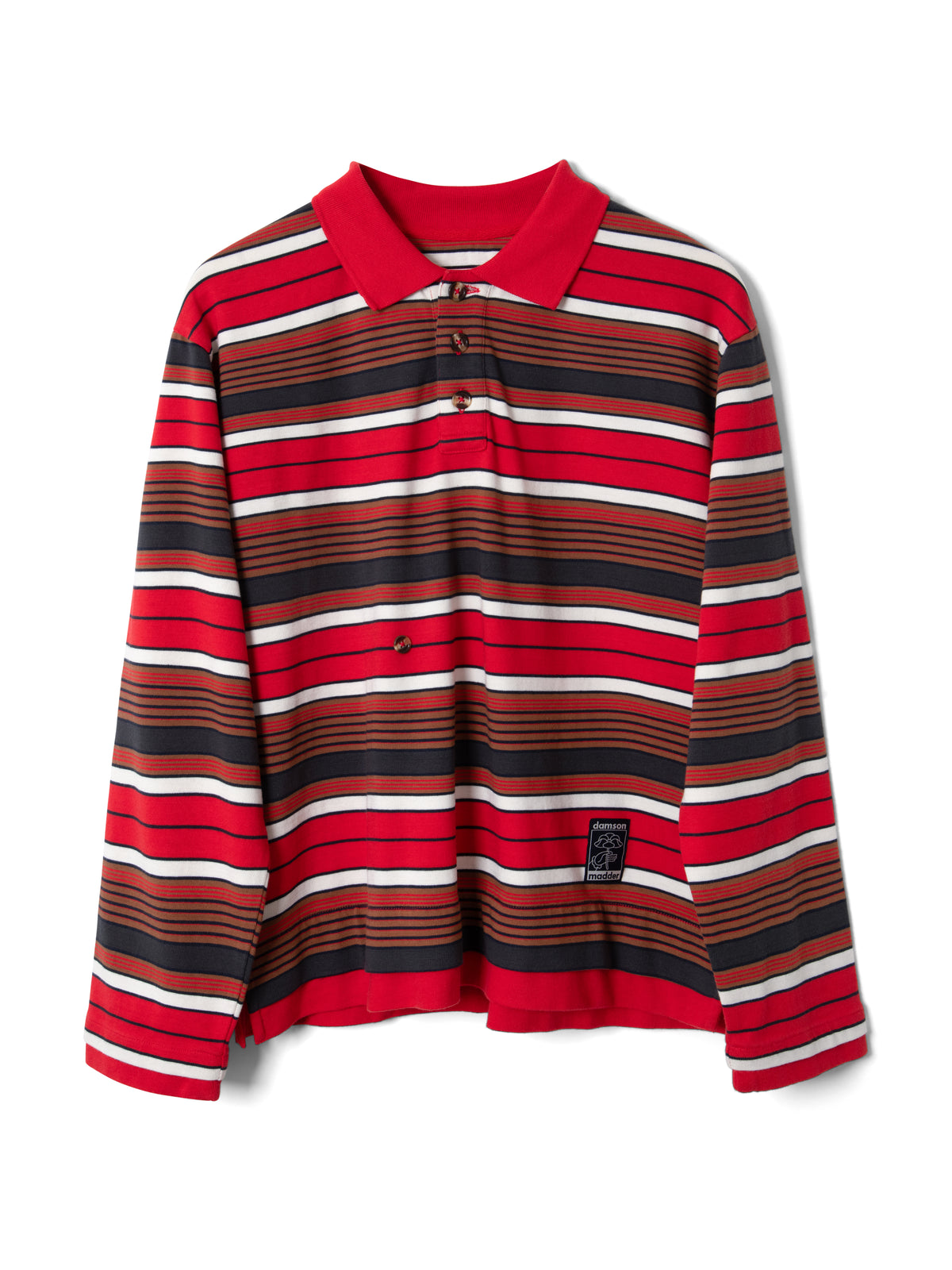 DAMSON MADDER NOAH CINCH RUGBY IN RED STRIPE