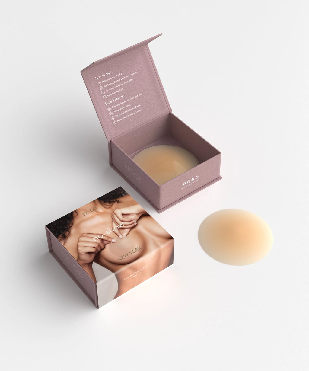 NOOD NO SHOW REUSABLE NIPPLE COVERS 3"