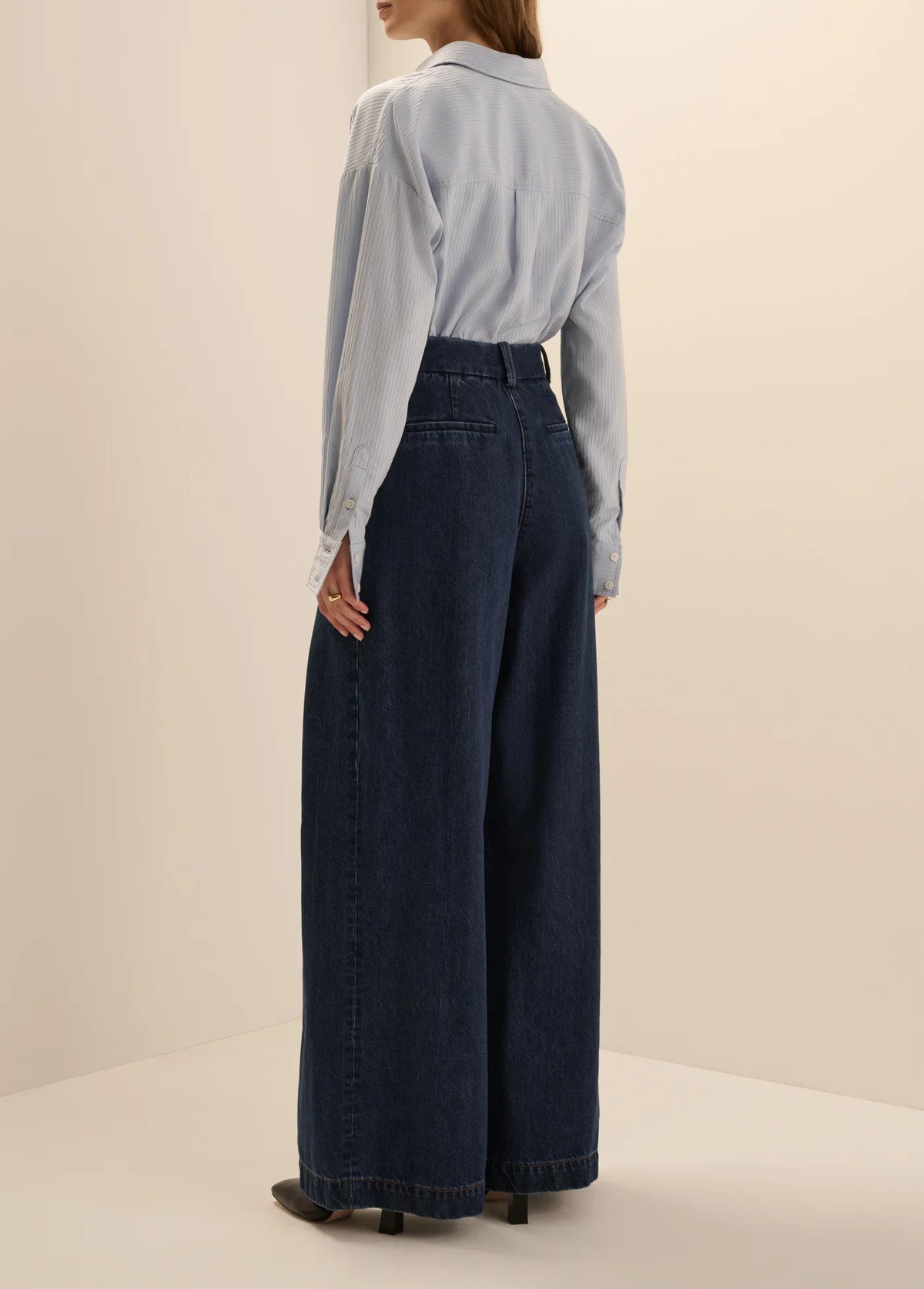 FAVORITE DAUGHTER DENIM PLEATS FOR DAYS PANT