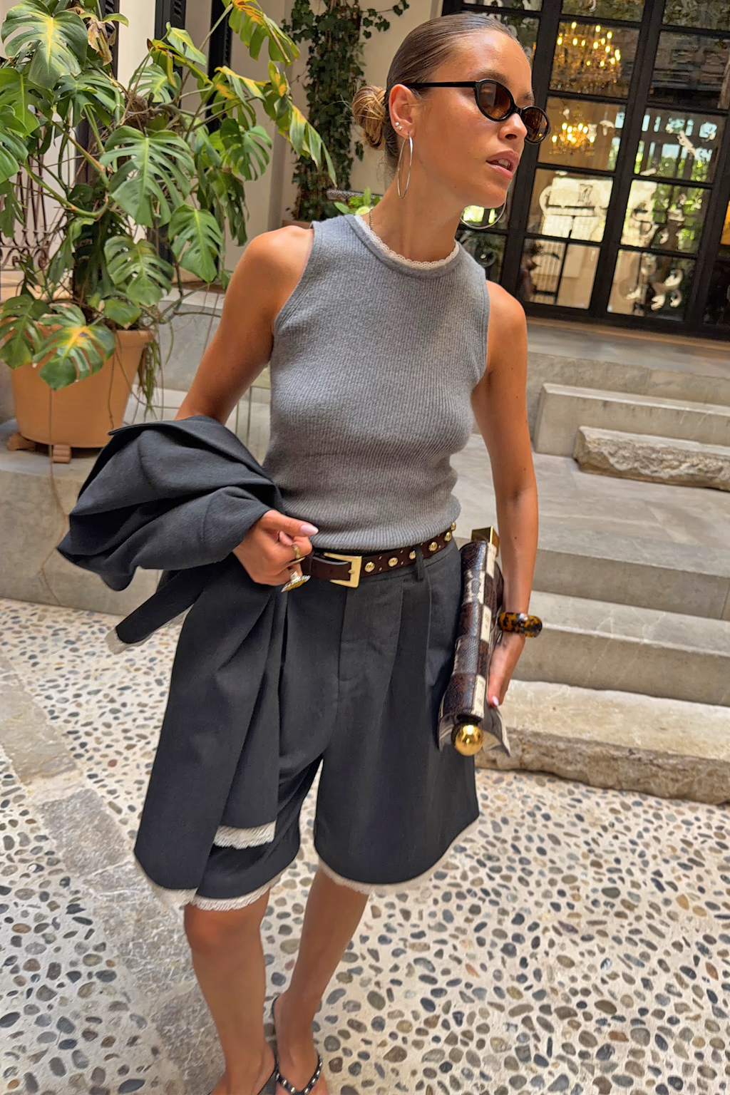 NEVER FULLY DRESSED Long Tailored Shorts