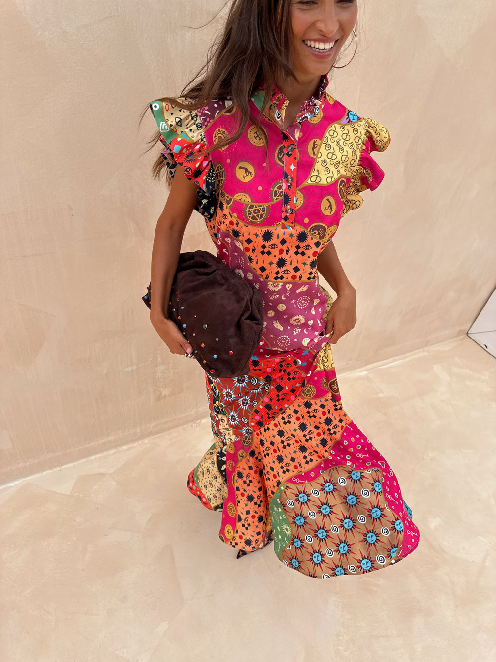 Never Fully Dressed Remi Dress:  Morocco Print