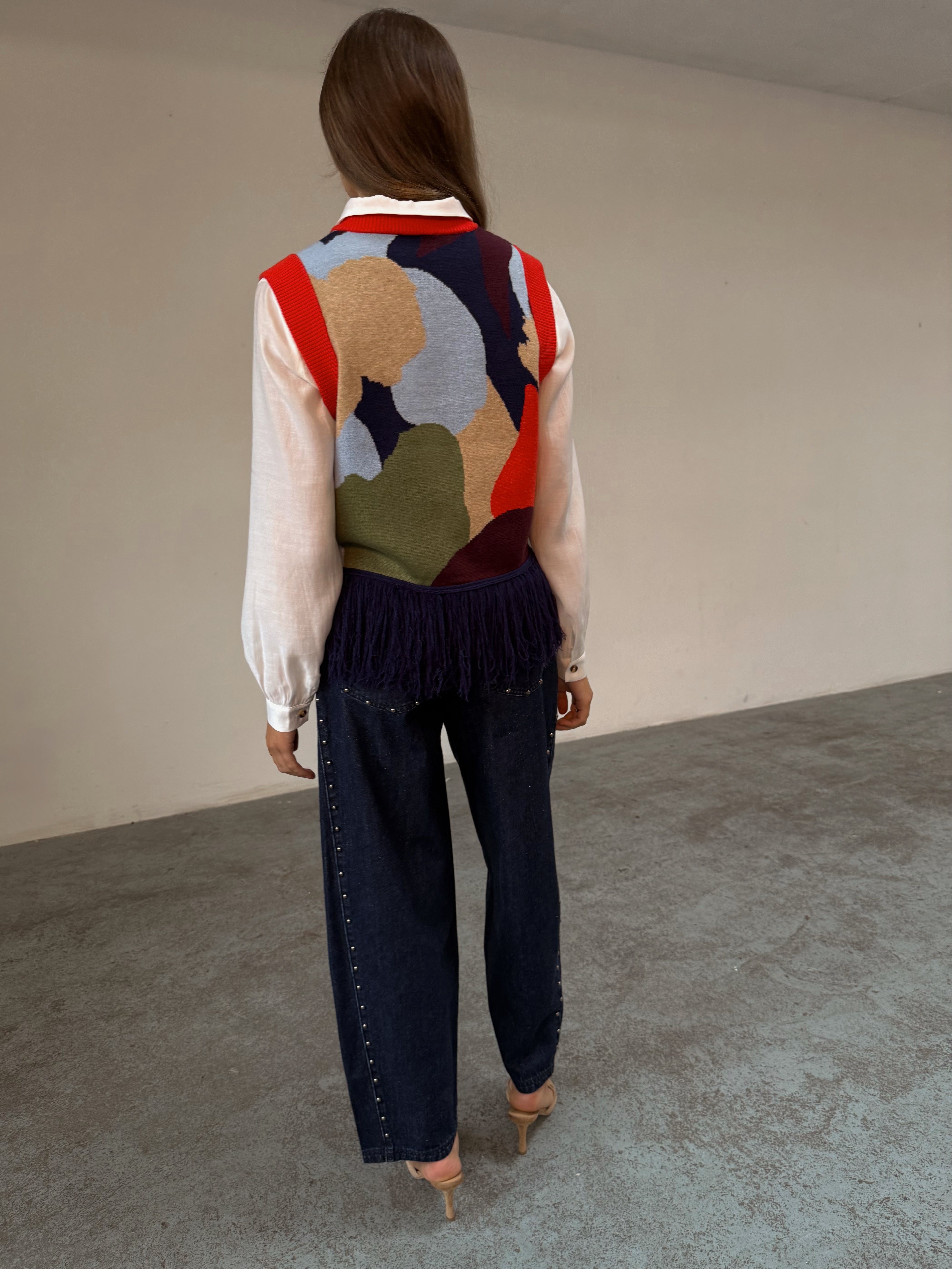 Never Fully Dressed Abstract Vest