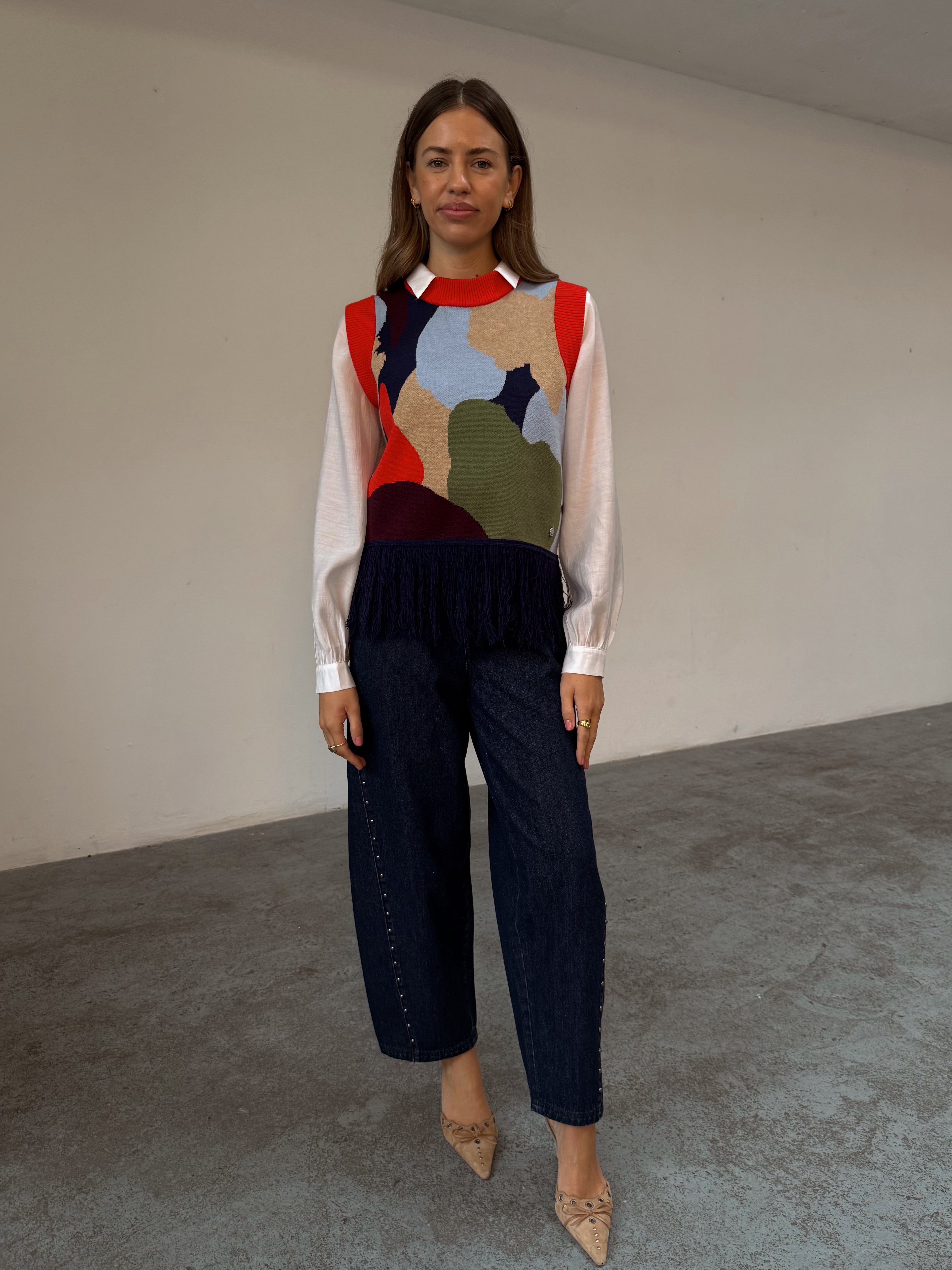 Never Fully Dressed Abstract Vest