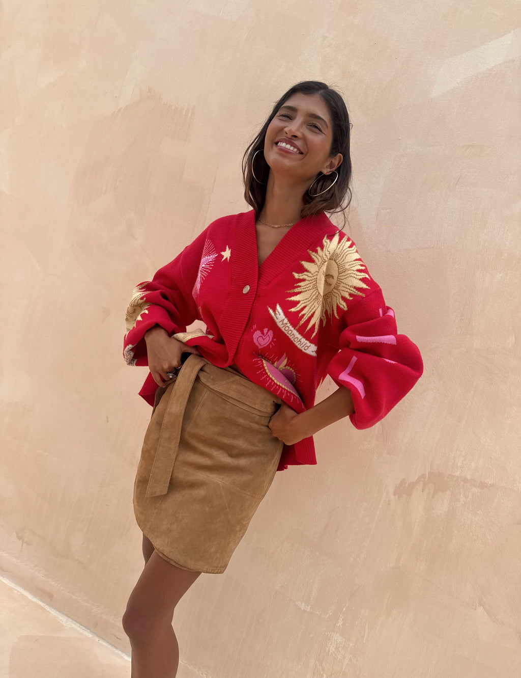 Never Fully Dressed Mystical Cardigan:  Red