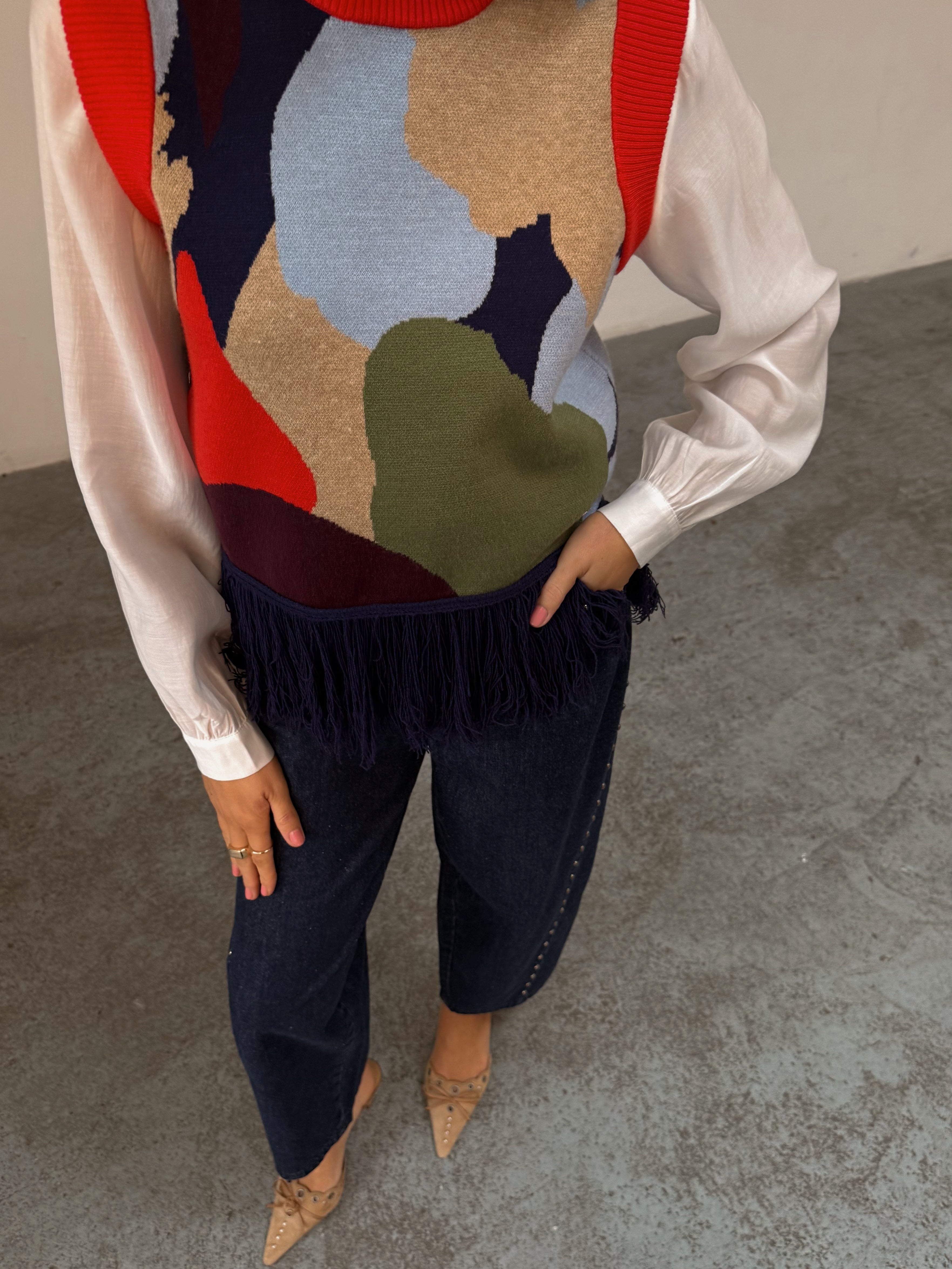Never Fully Dressed Abstract Vest