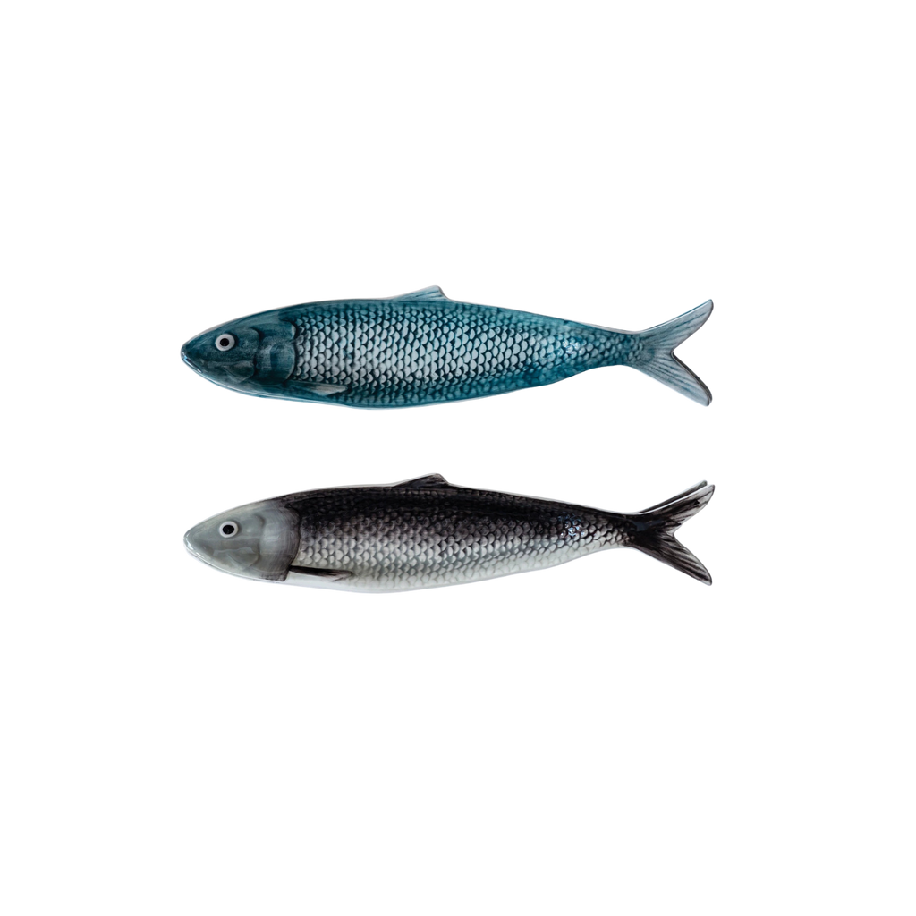 Hand Painted Sardine Plate