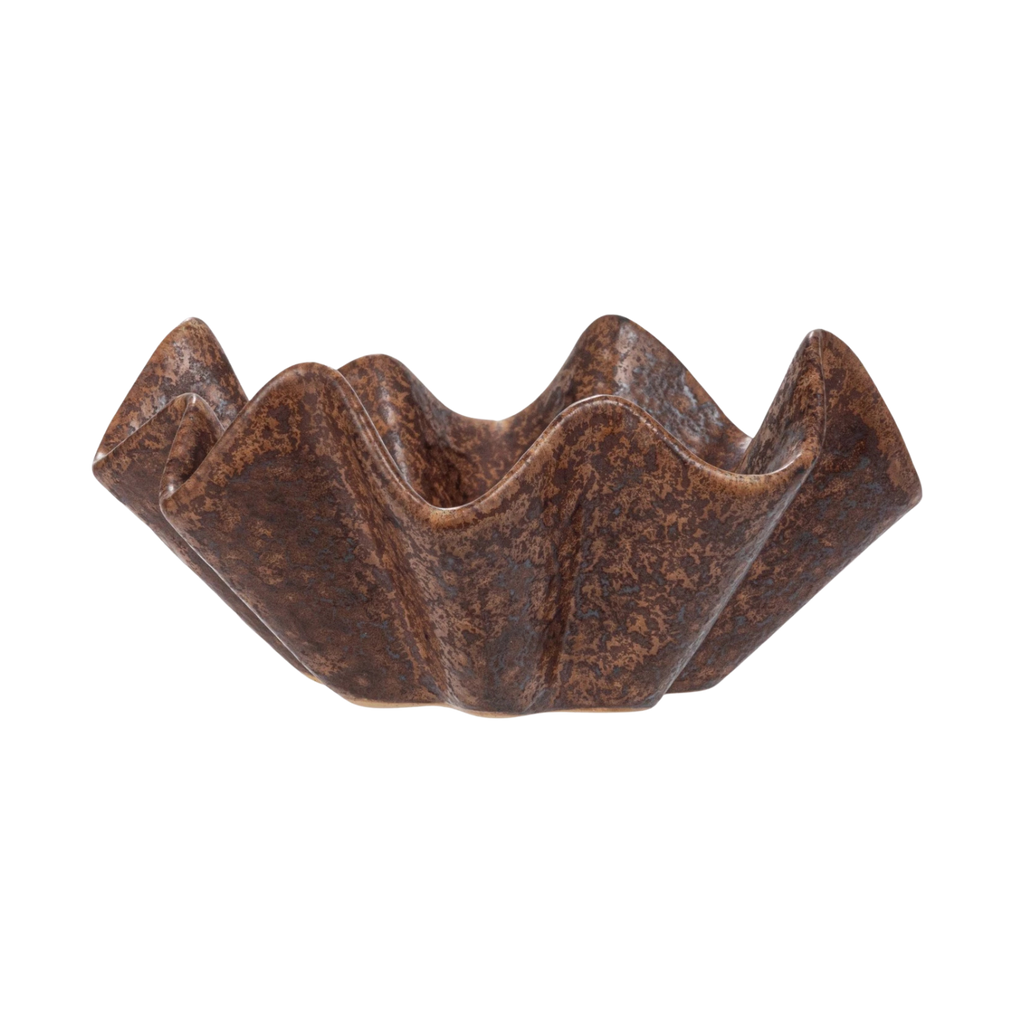 Stoneware Pleated Dish