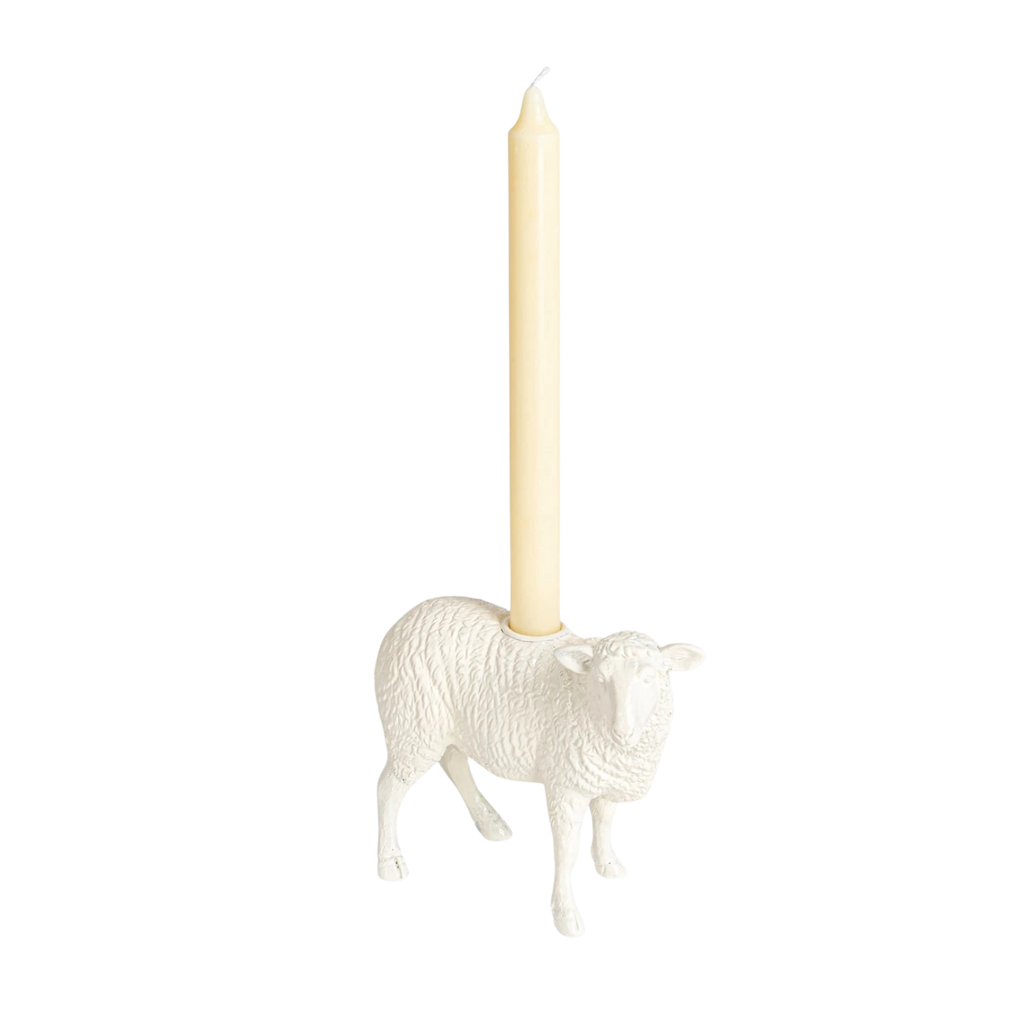 Resin Sheep Shaped Taper Holder