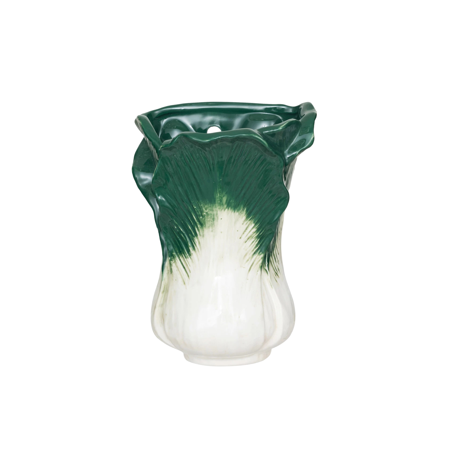 Stoneware Cabbage Wall Vase
