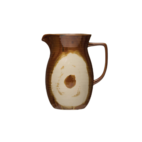 Reactive Glaze Stoneware Pitcher