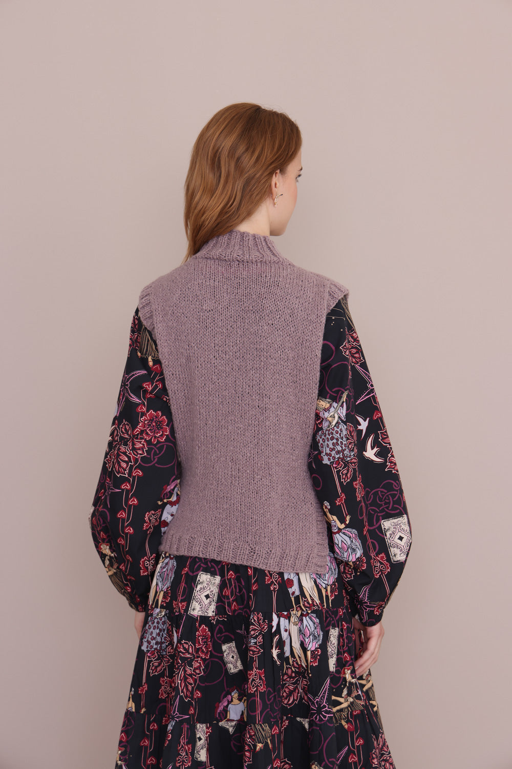 Moulin Sweater Vest - Mauve