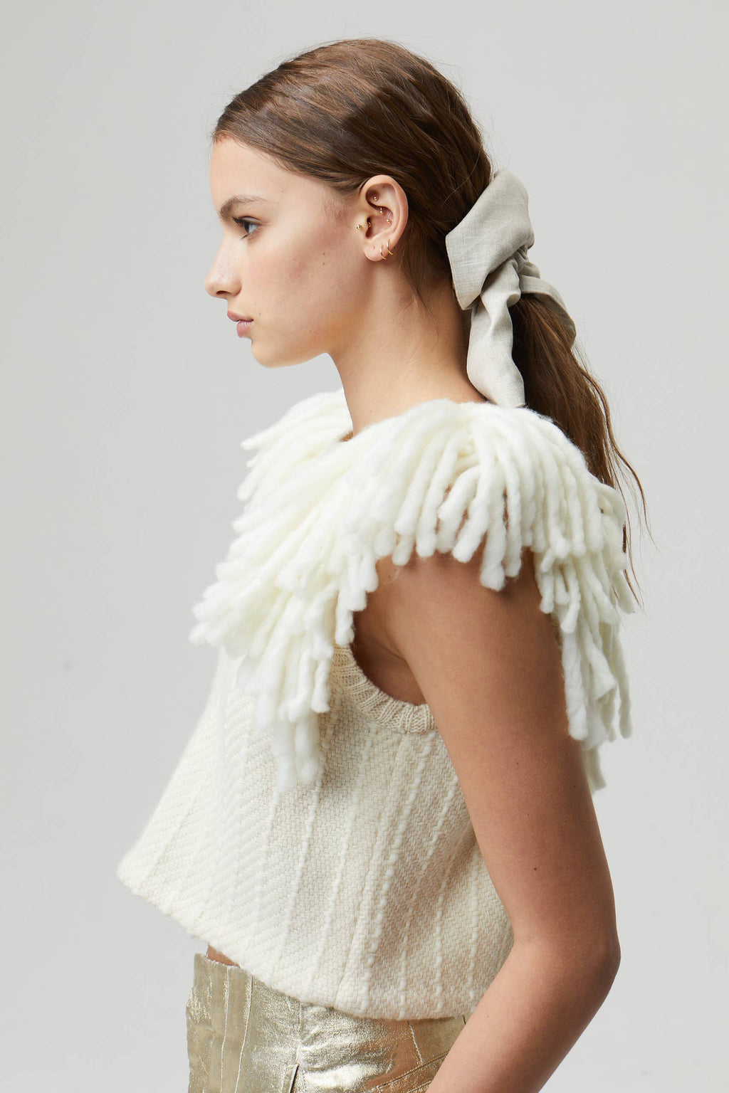 Lake Merino Wool Vest - Natural