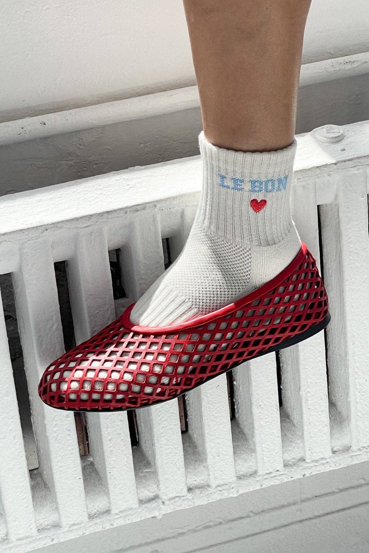 Le Bon Shoppe Embroidered Crew Socks