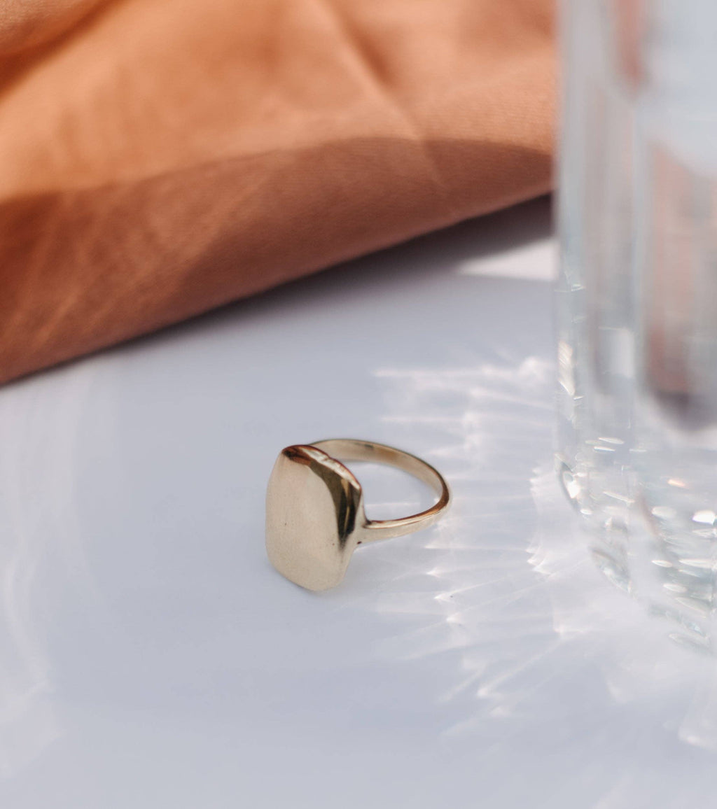 Chloé Brass Cast Signet Ring