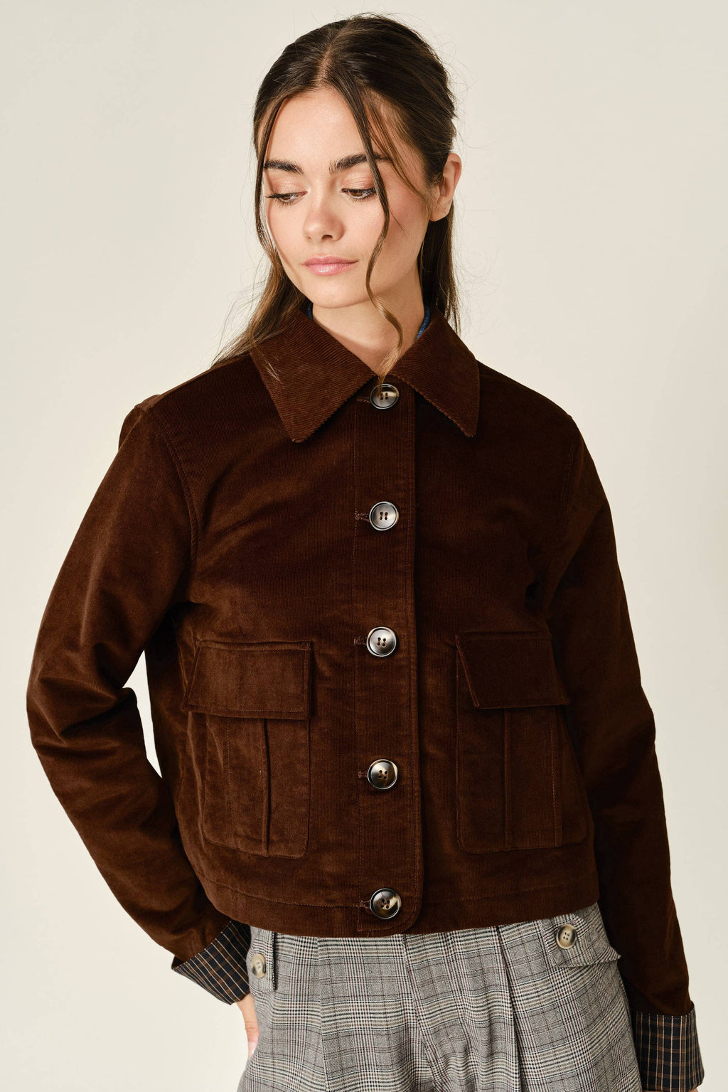 Crop Corduroy Jacket
