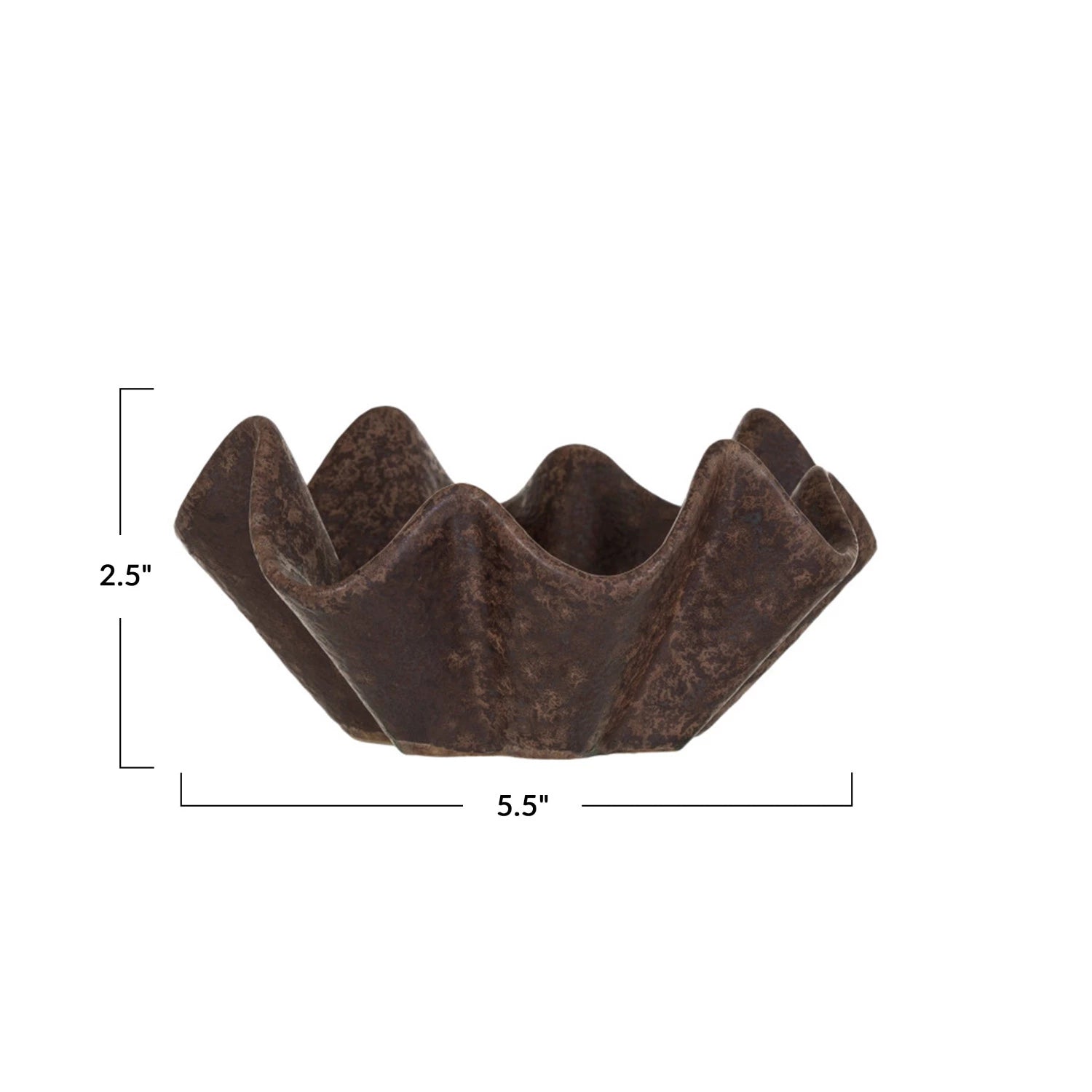 Stoneware Pleated Dish