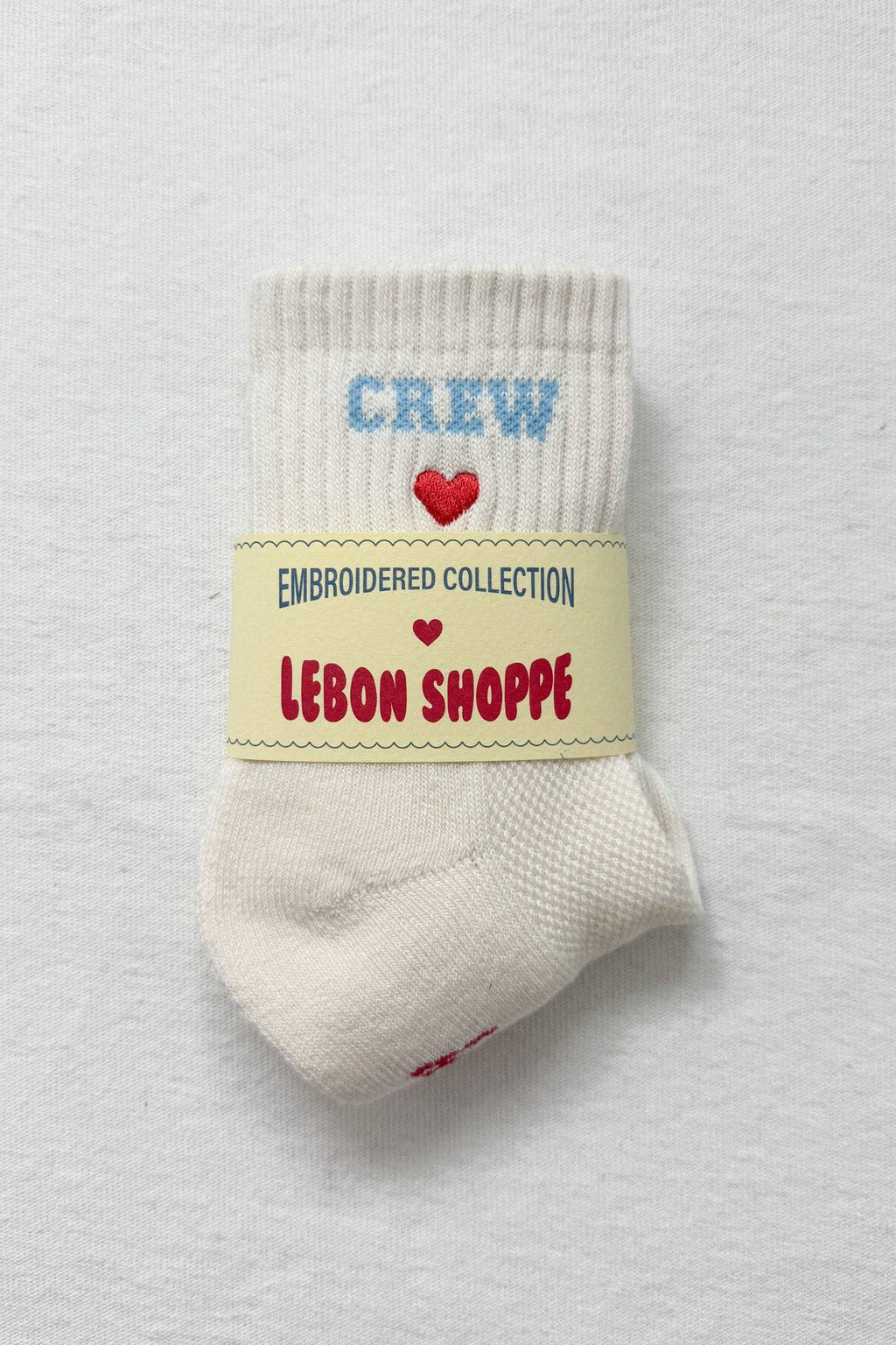Le Bon Shoppe Embroidered Crew Socks
