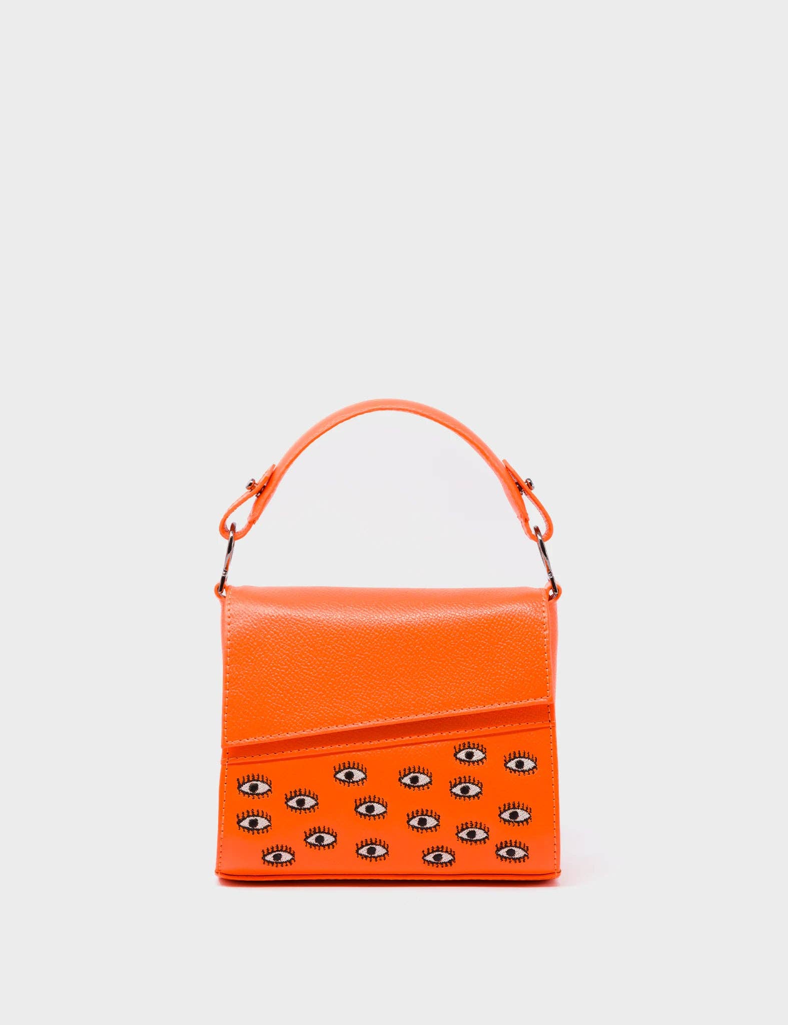 Anastasio Micro Crossbody Handbag: Orange Leather
