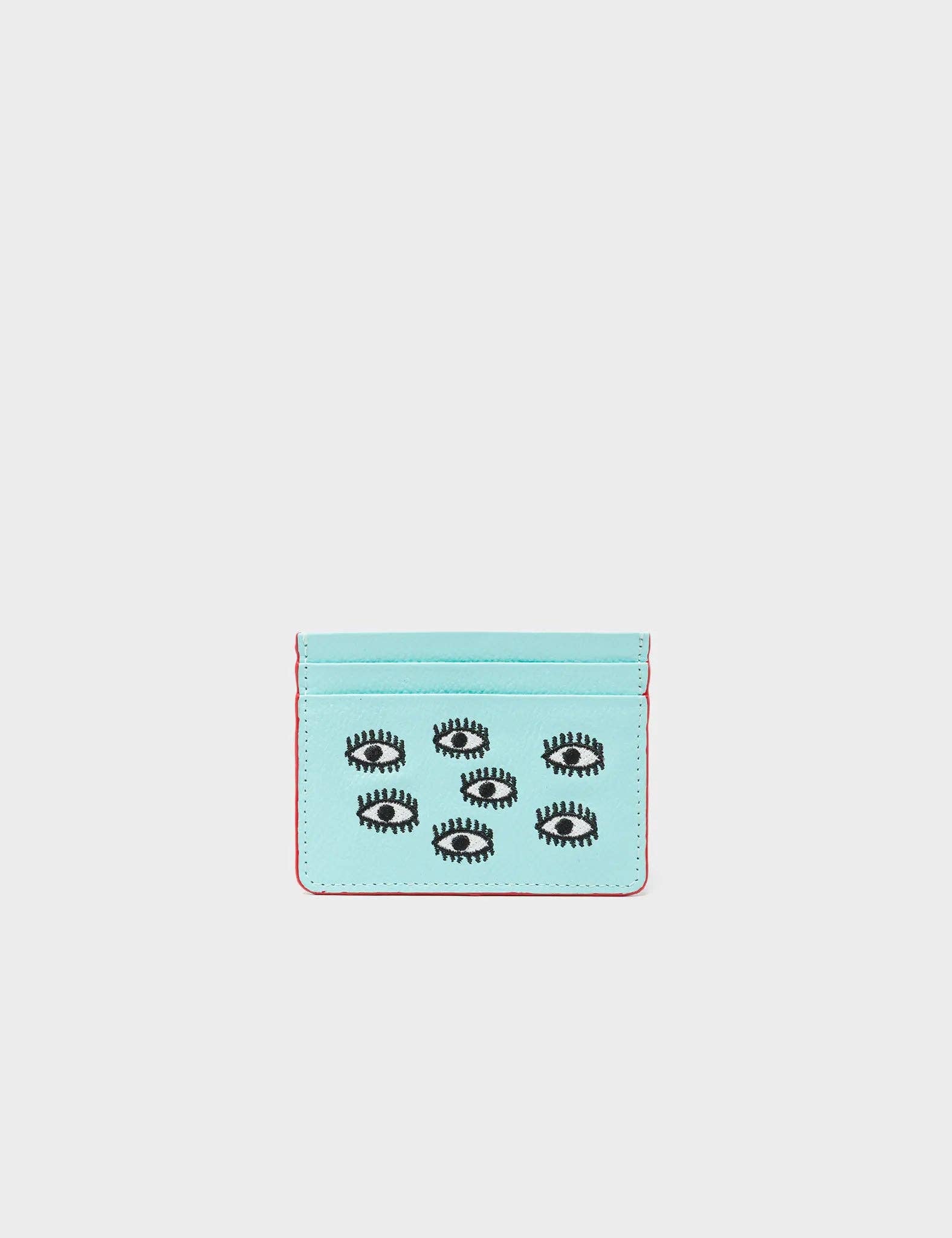 Filium Leather Cardholder:  Acuatic Blue