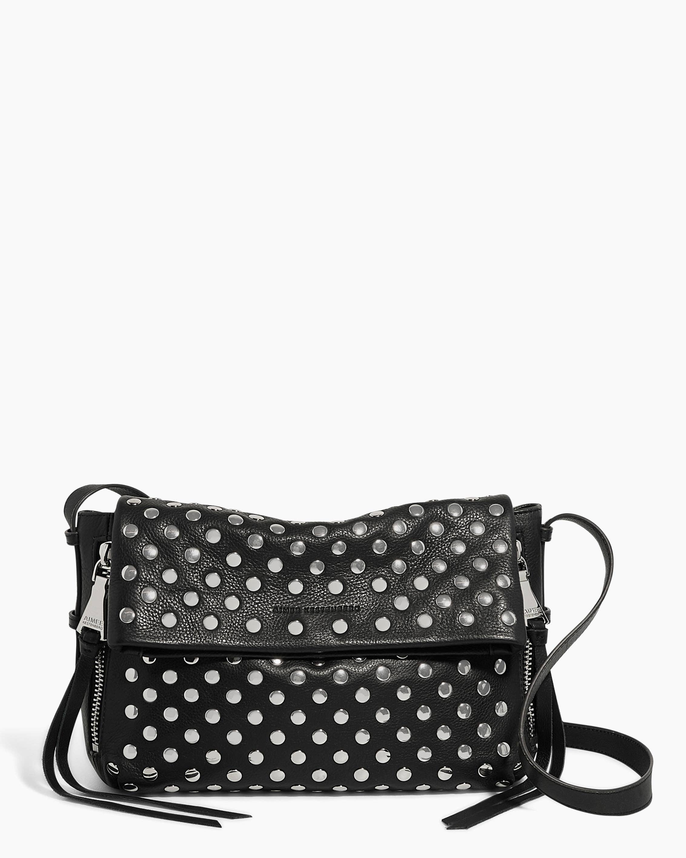Bali Novelty Crossbody: Black with Disco Studs