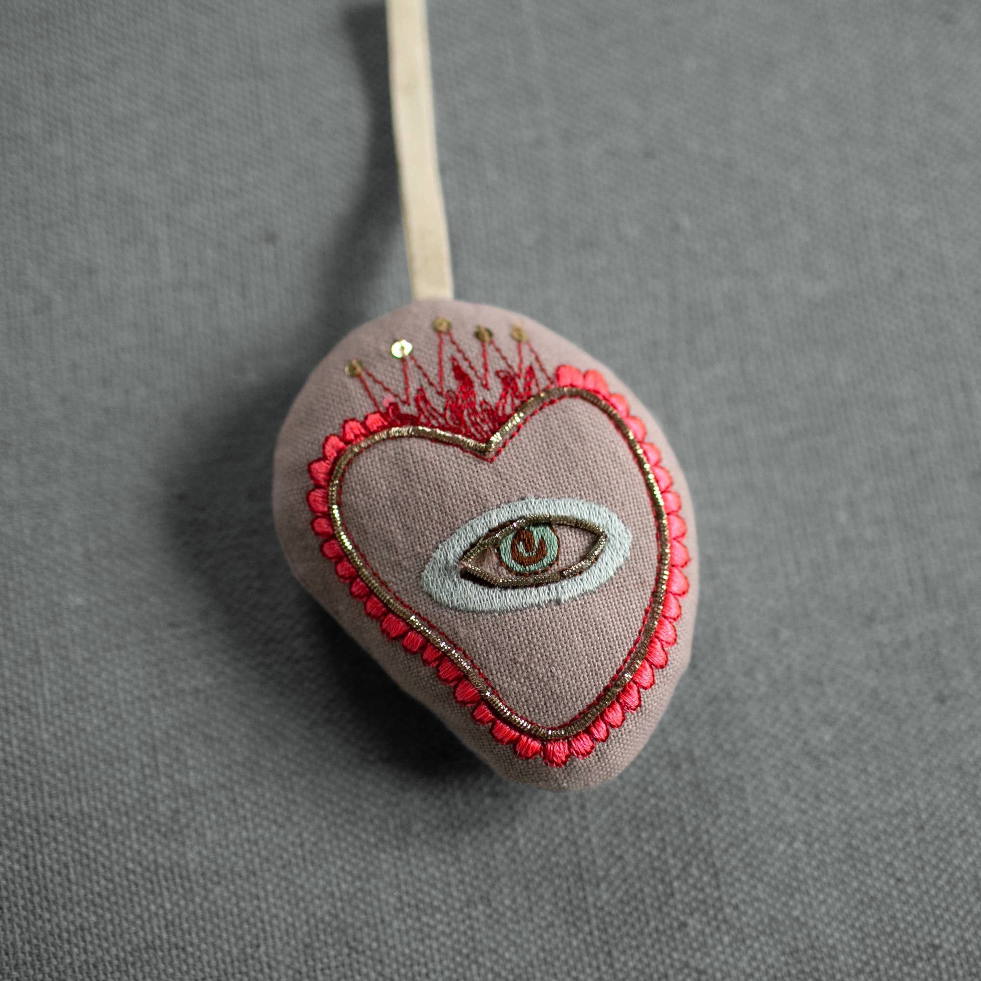 Sacred Heart - Cotton & Lavender filled Ornament