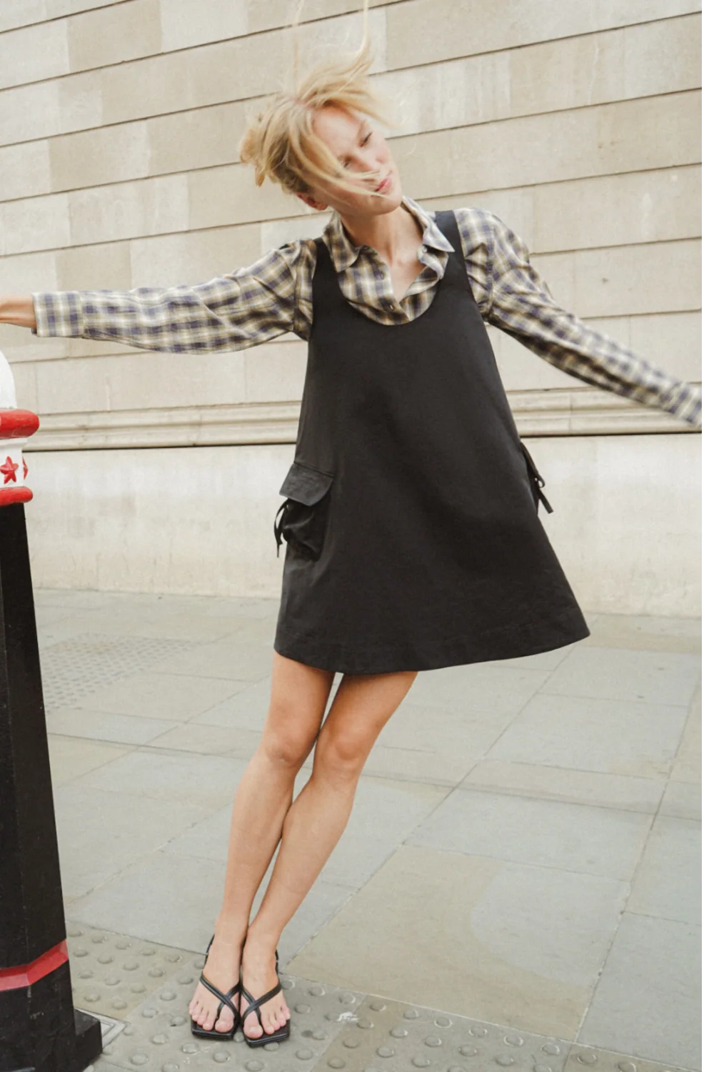 DAMSON MADDER CAIRO MINI DRESS IN BLACK