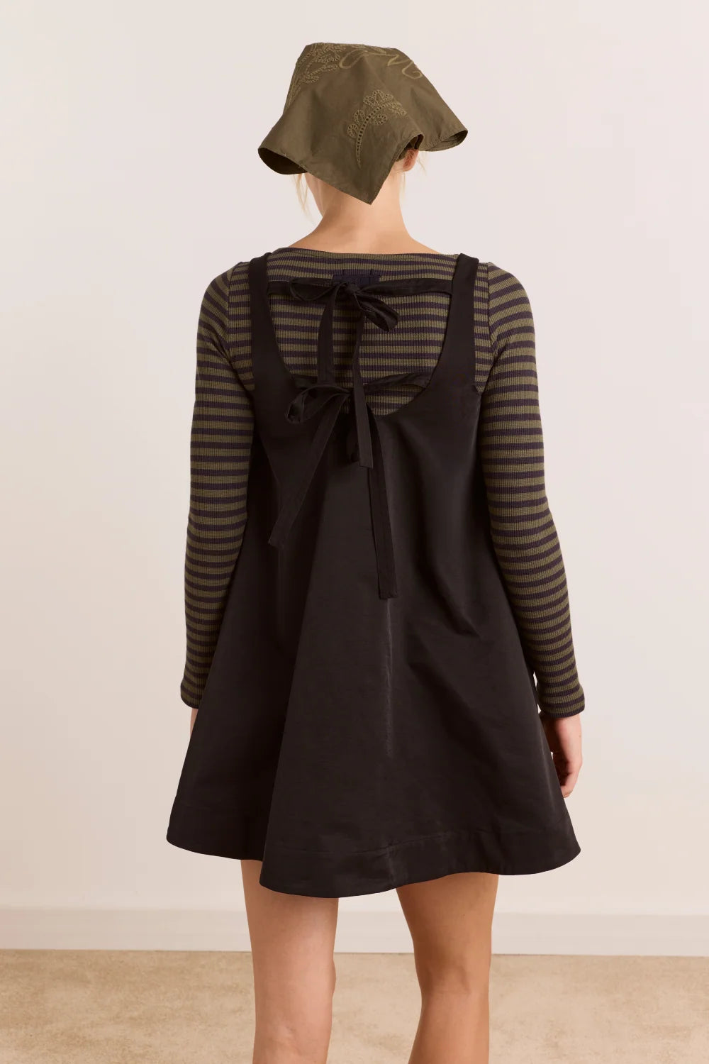 DAMSON MADDER CAIRO MINI DRESS IN BLACK