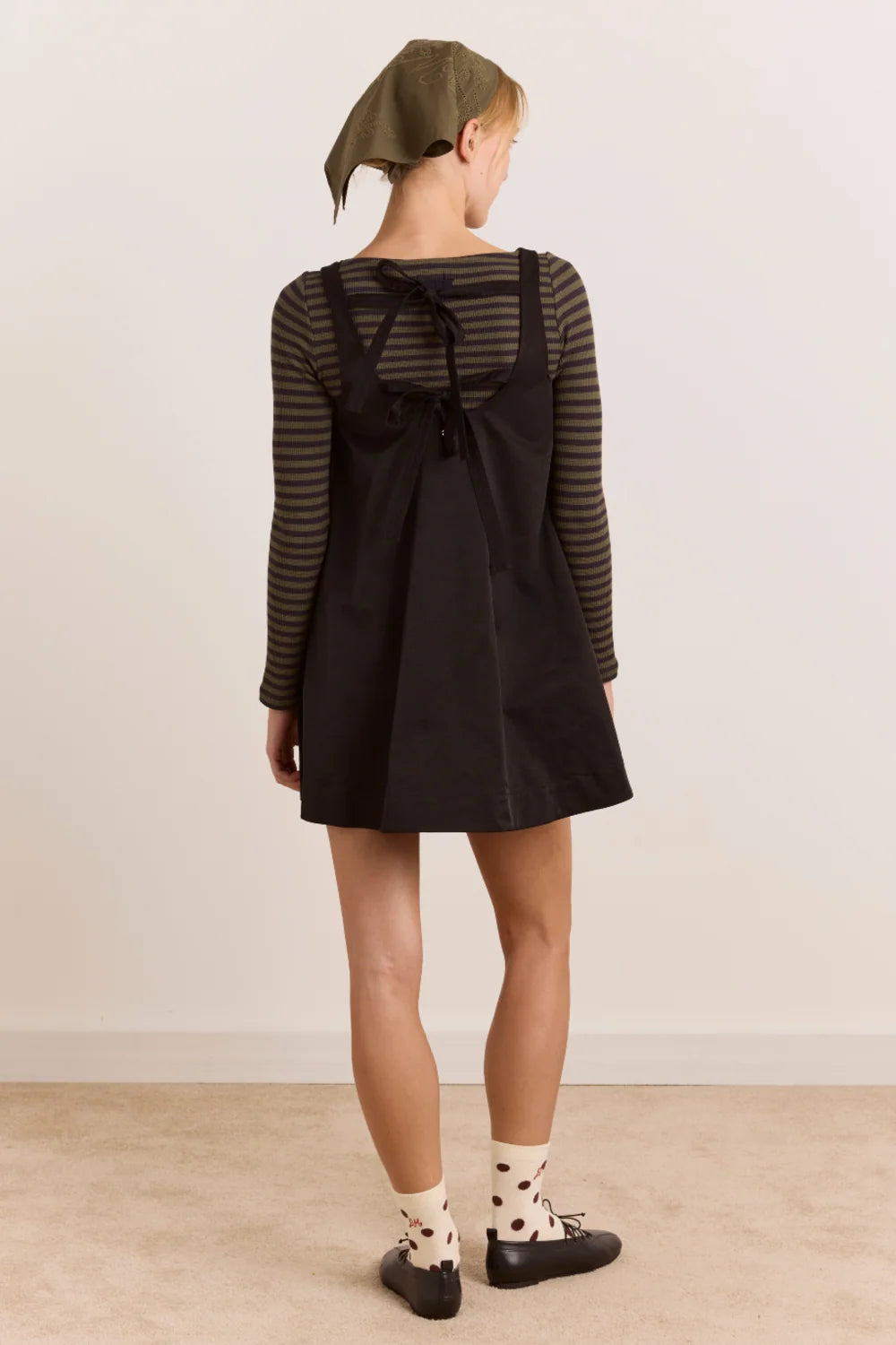 DAMSON MADDER CAIRO MINI DRESS IN BLACK