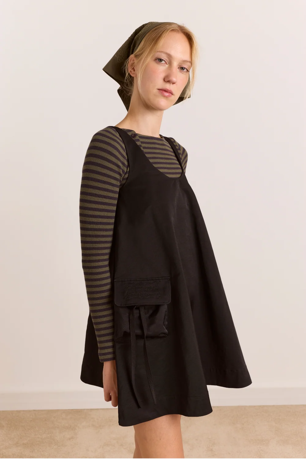 DAMSON MADDER CAIRO MINI DRESS IN BLACK
