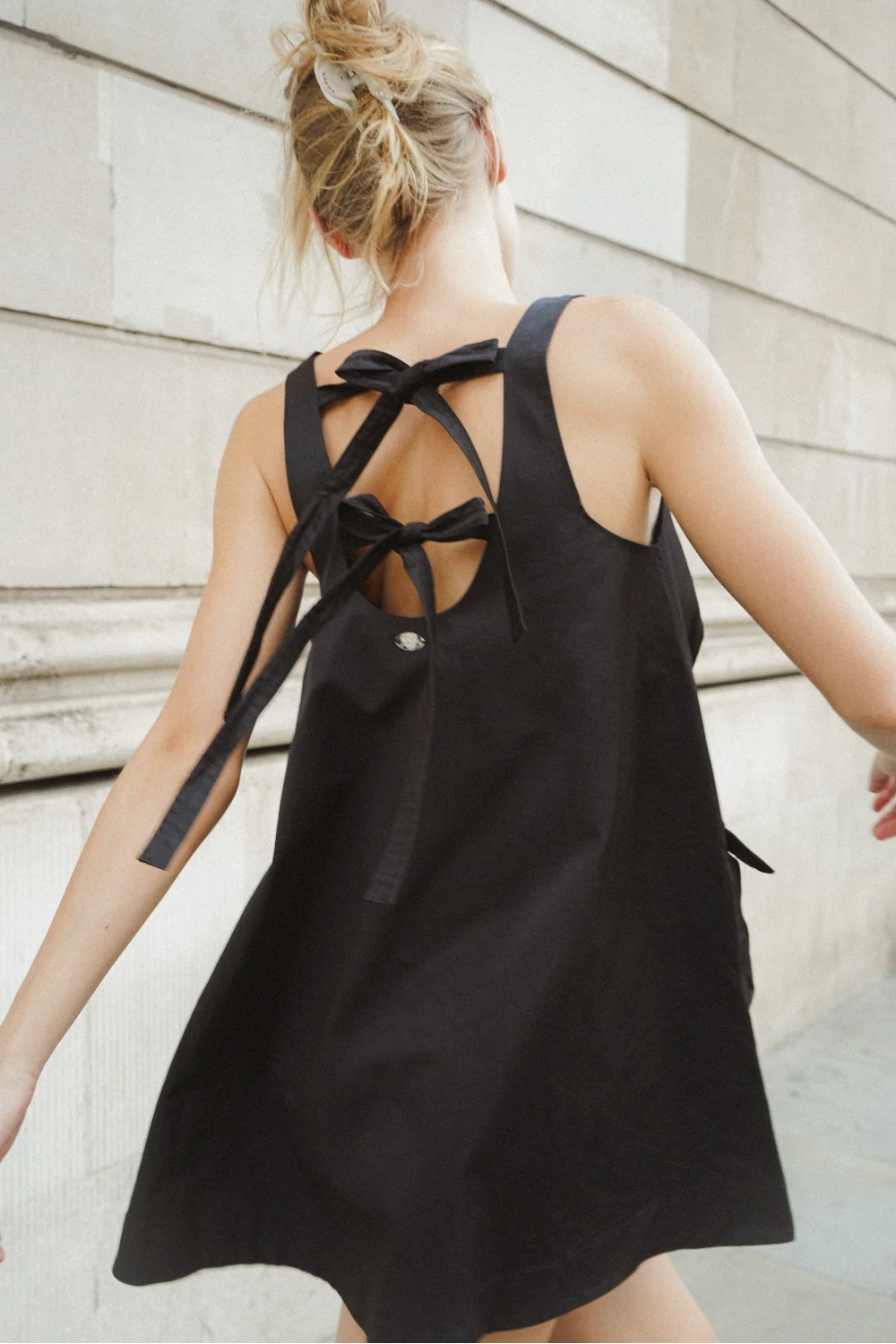 DAMSON MADDER CAIRO MINI DRESS IN BLACK