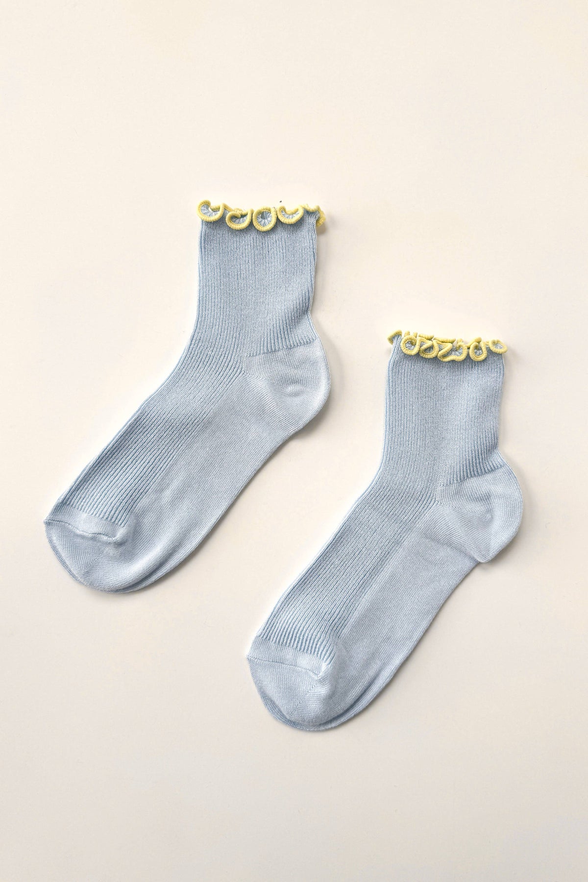 Noble x Le Bon Shoppe Petite Ruffled Modal Socks