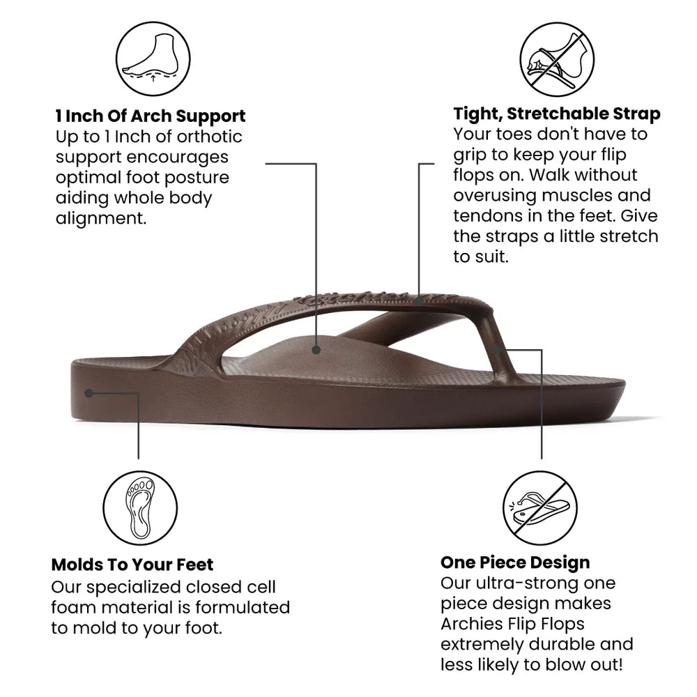 Archies flip flop - Chocolate