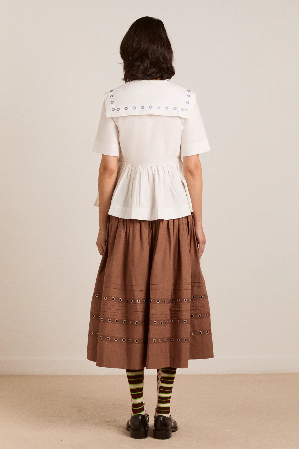 Damson Madder Cyrus Eyelet blouse
