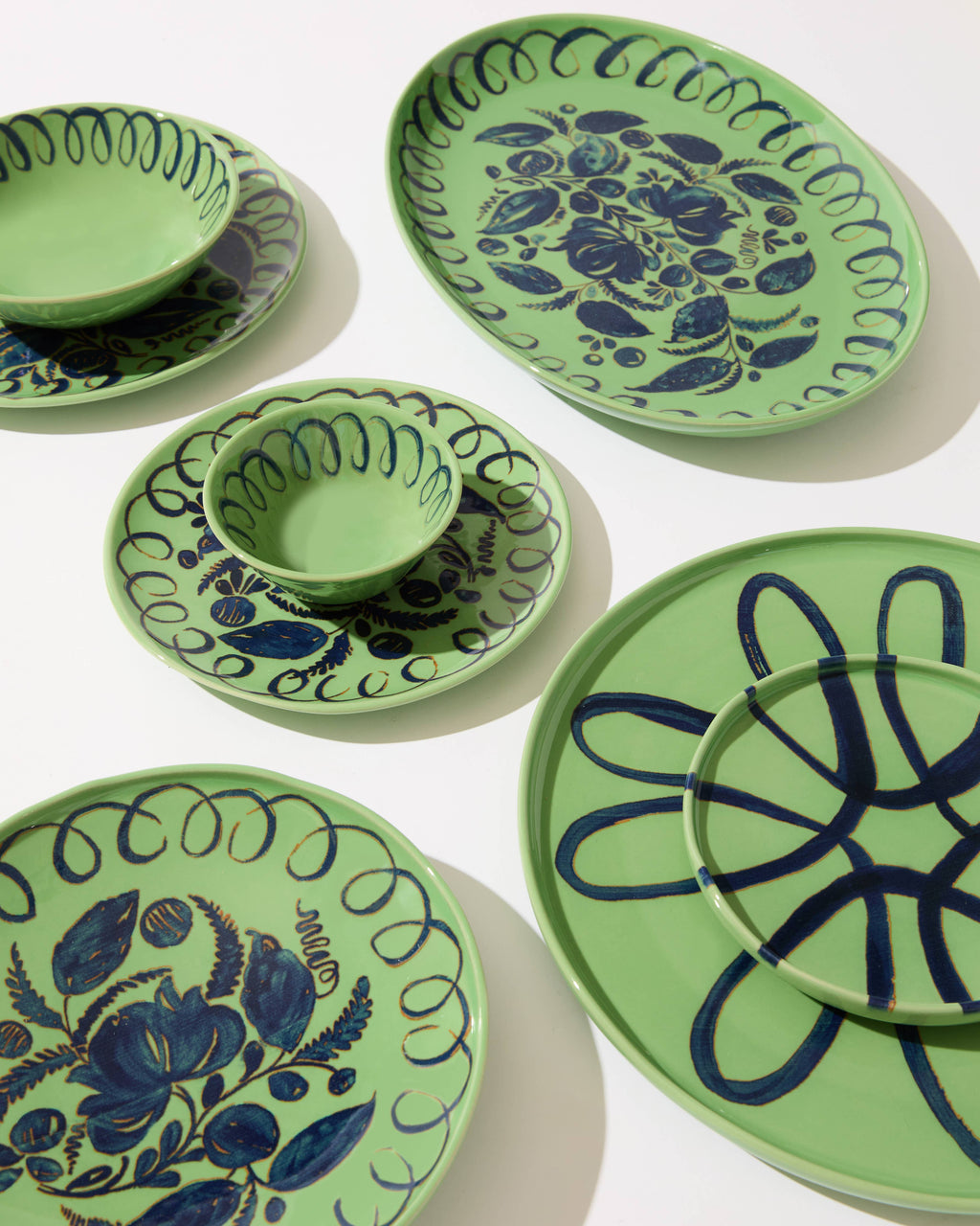 Caravan Home Amalfi 9" plate- Green
