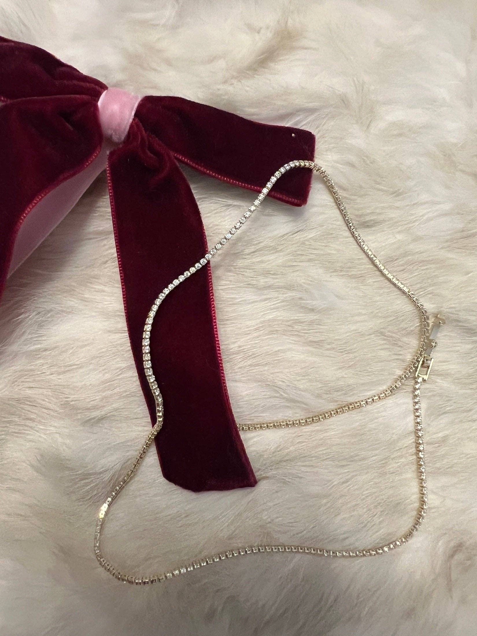 Thin Stella Tennis Necklace