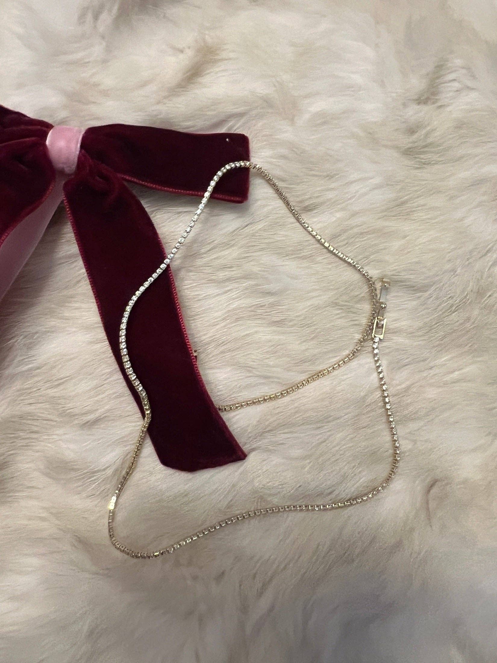 Thin Stella Tennis Necklace