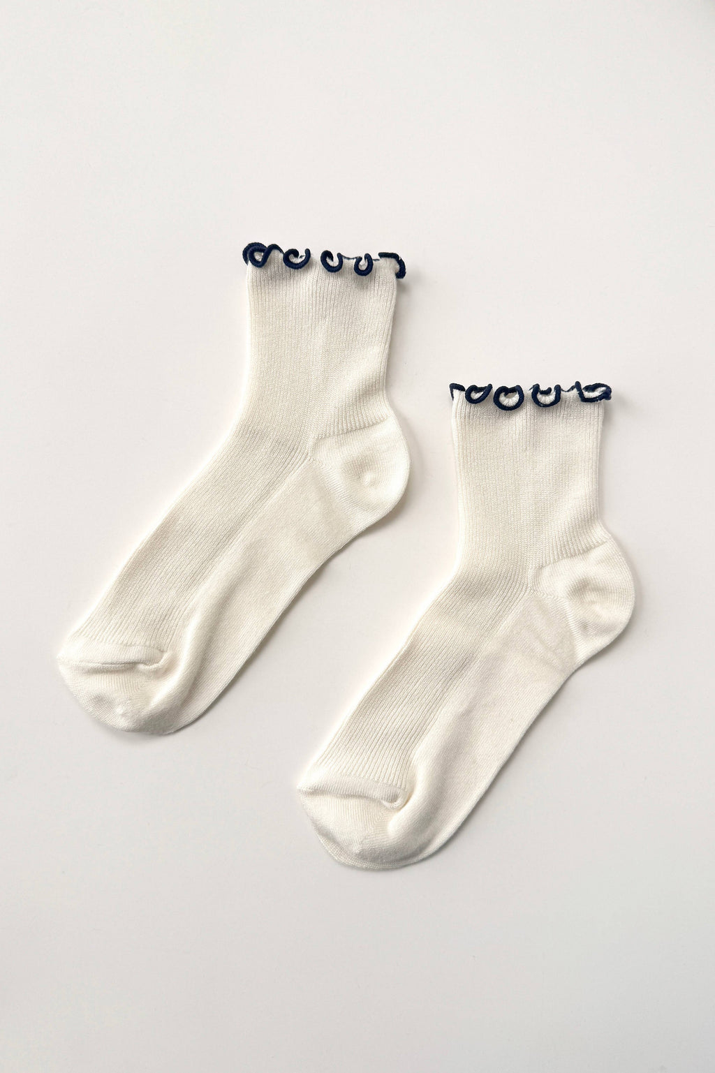 Noble x Le Bon Shoppe Petite Ruffled Modal Socks