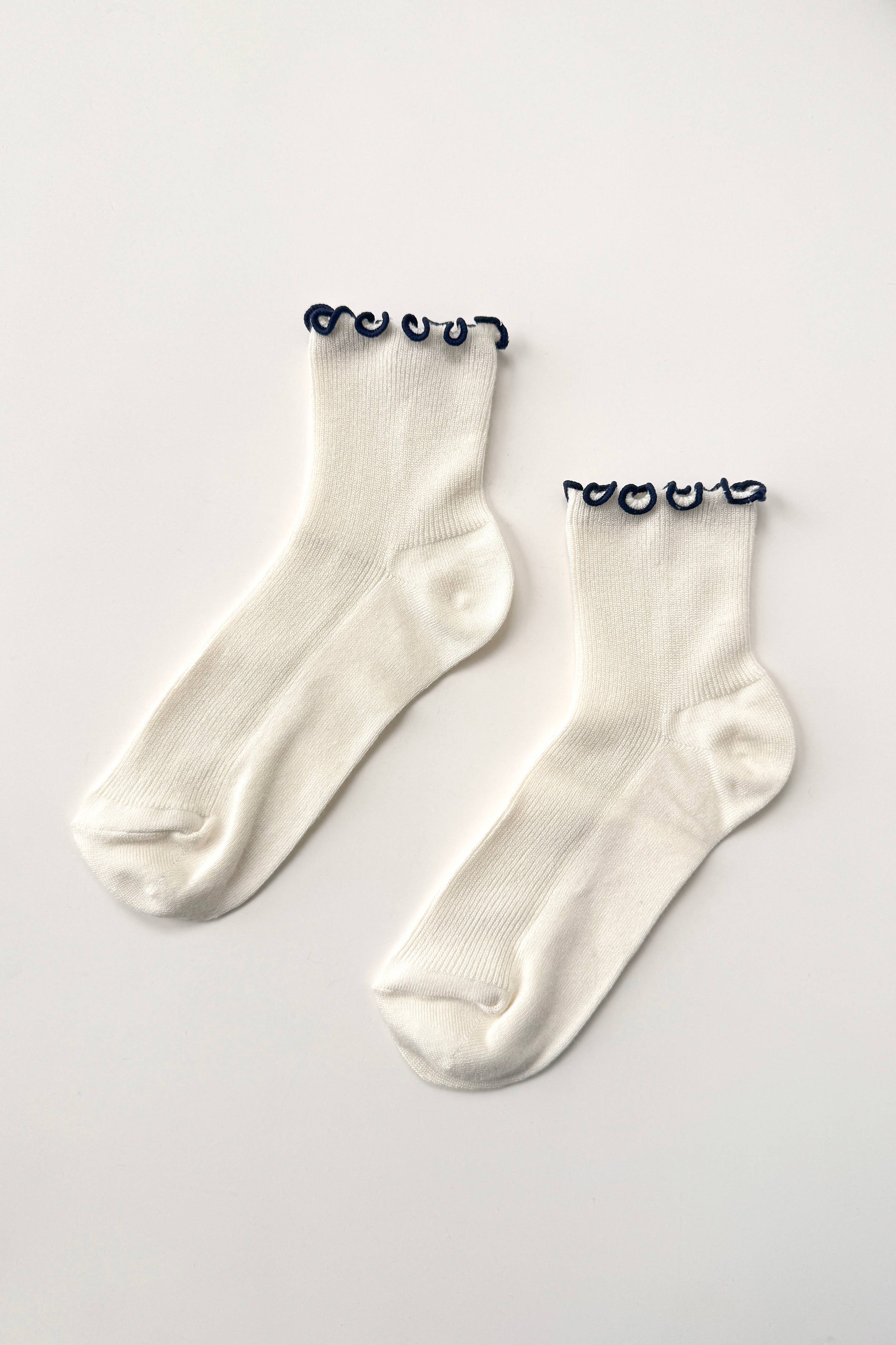 Noble x Le Bon Shoppe Petite Ruffled Modal Socks