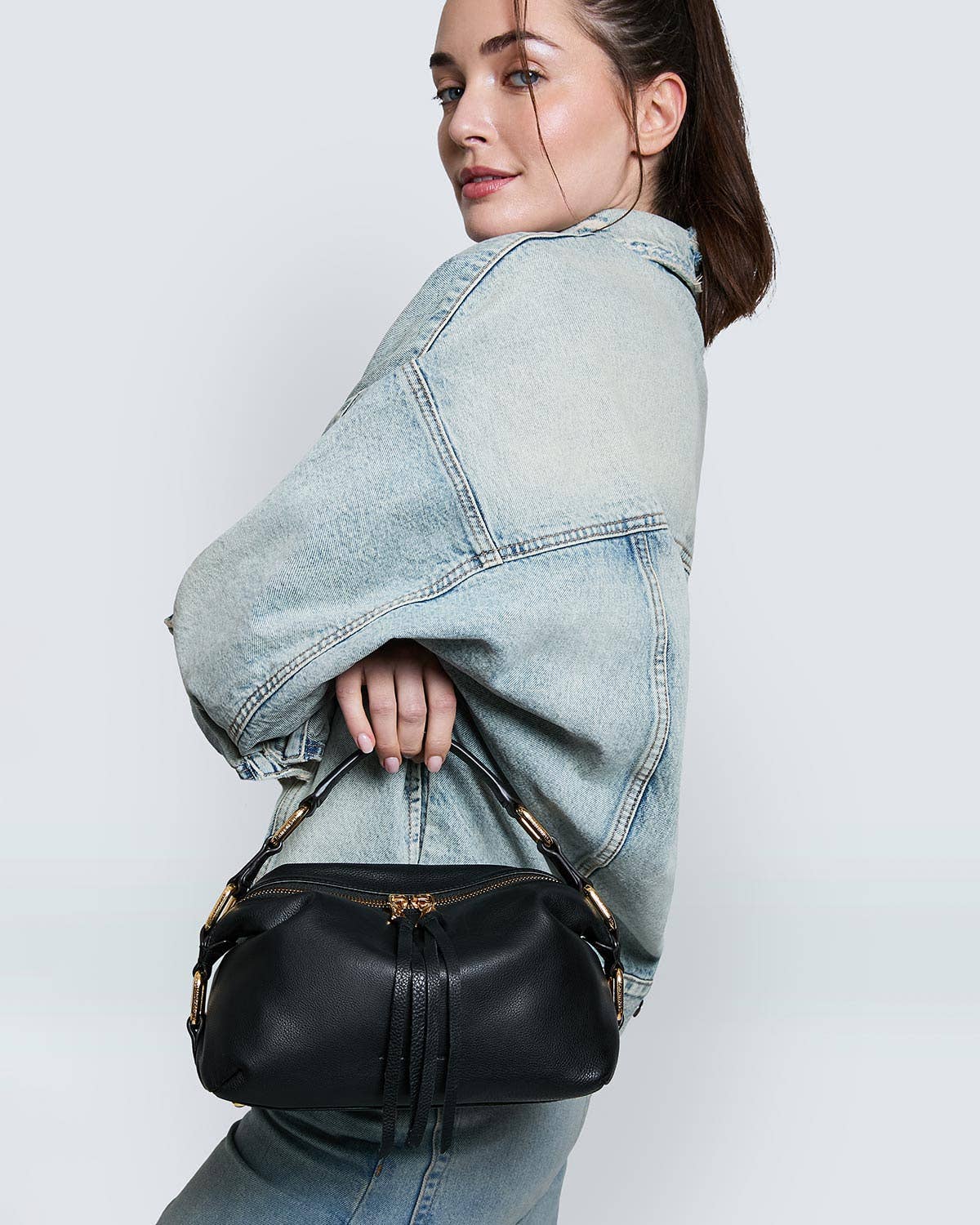 Aimee Kestenberg Dumpling Convertible Handheld: Black