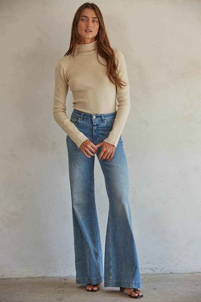 Turtleneck Sweater:  Light Taupe