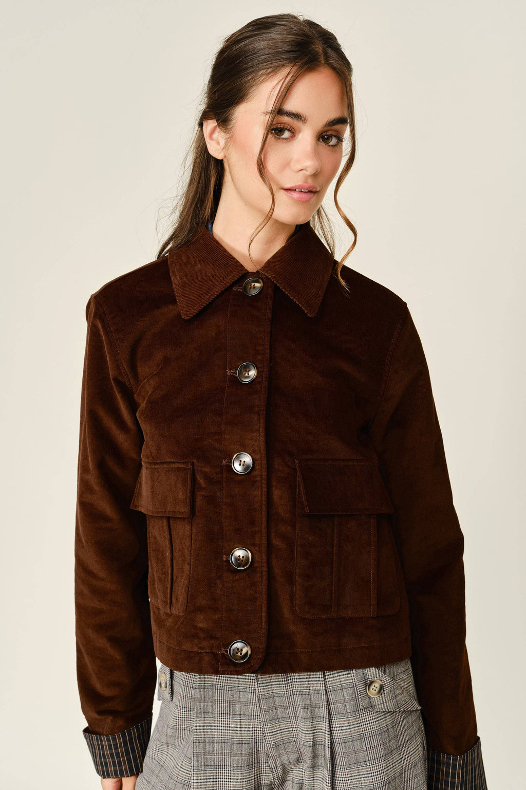 Crop Corduroy Jacket