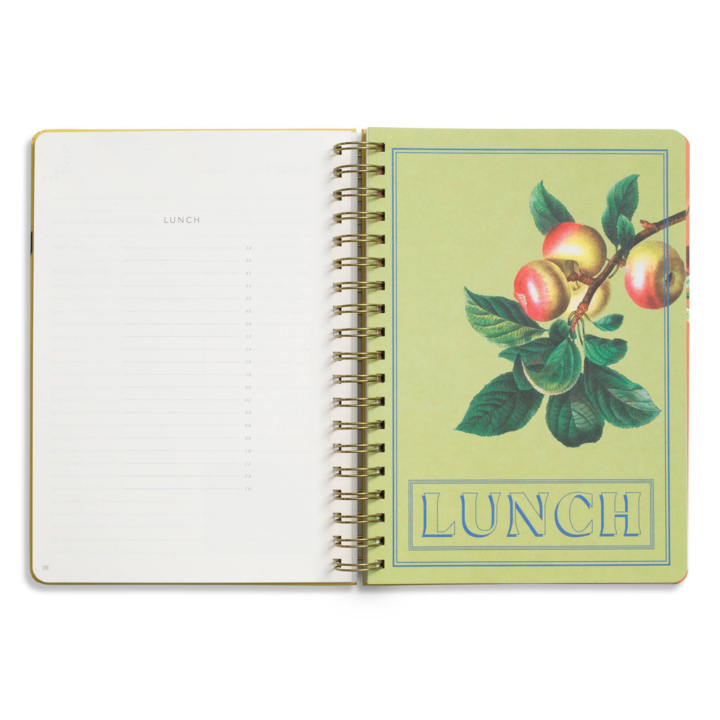 Hanging Fruits Hardcover Guided Recipe Journal