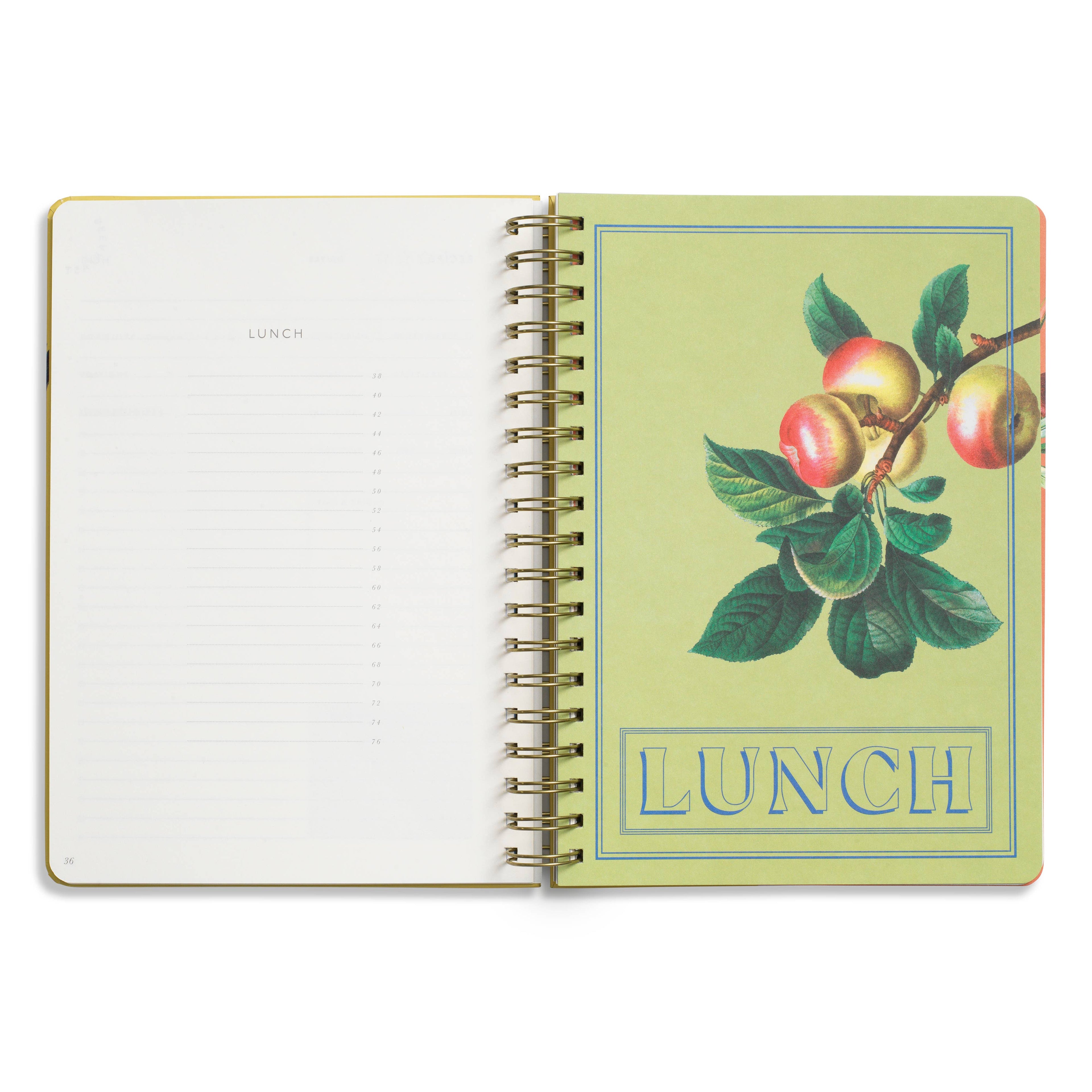 Hanging Fruits Hardcover Guided Recipe Journal