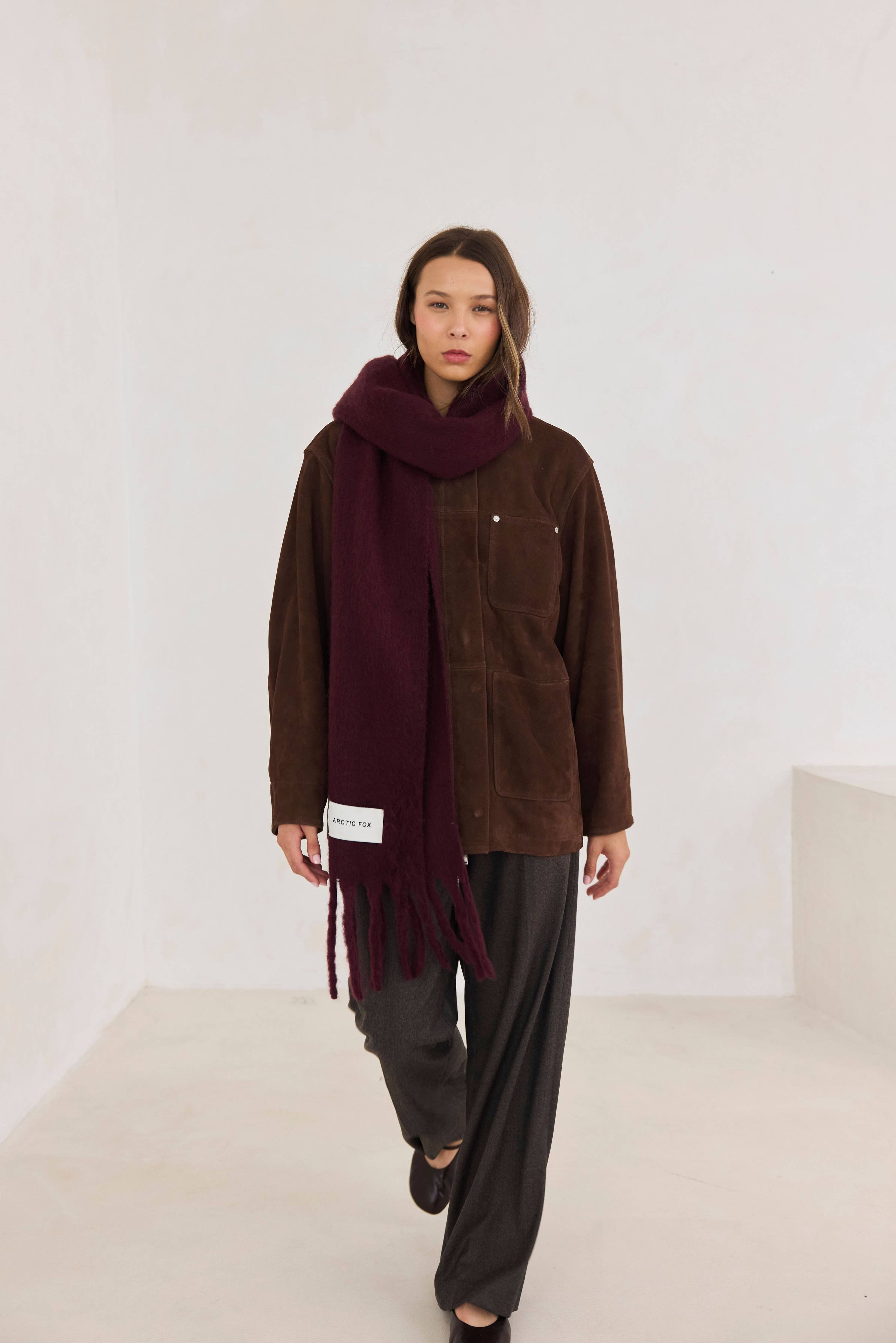 The Stockholm Scarf - 100% Recycled - Cherry Lacquer - FW25