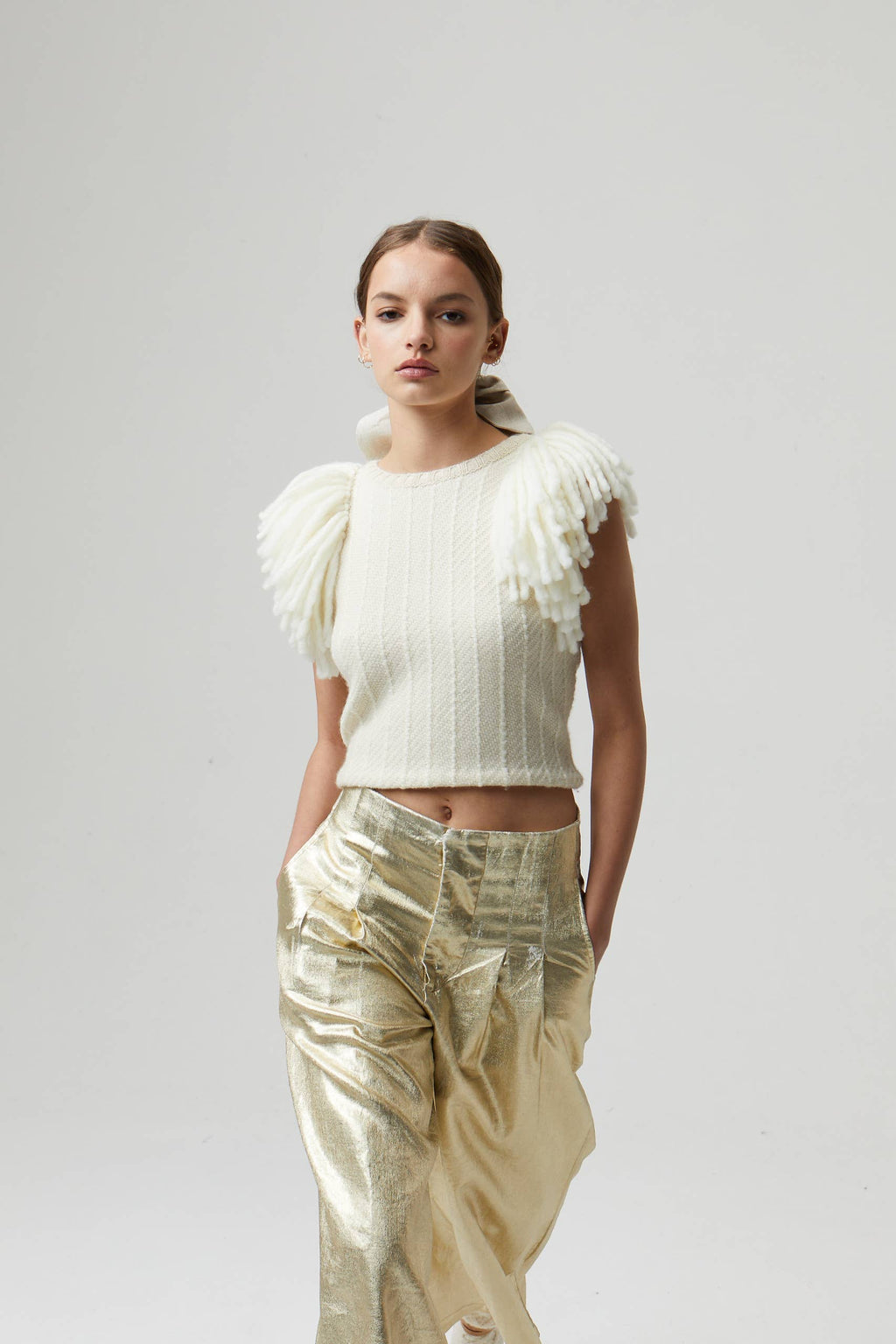 Lake Merino Wool Vest - Natural