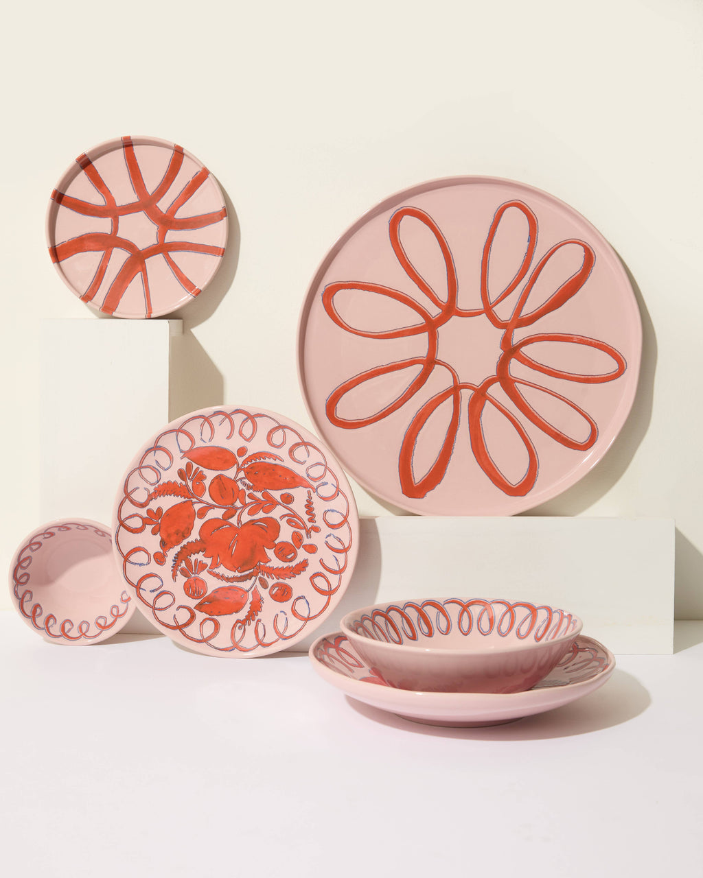 Caravan Home Amalfi Pasta Bowl - Pink