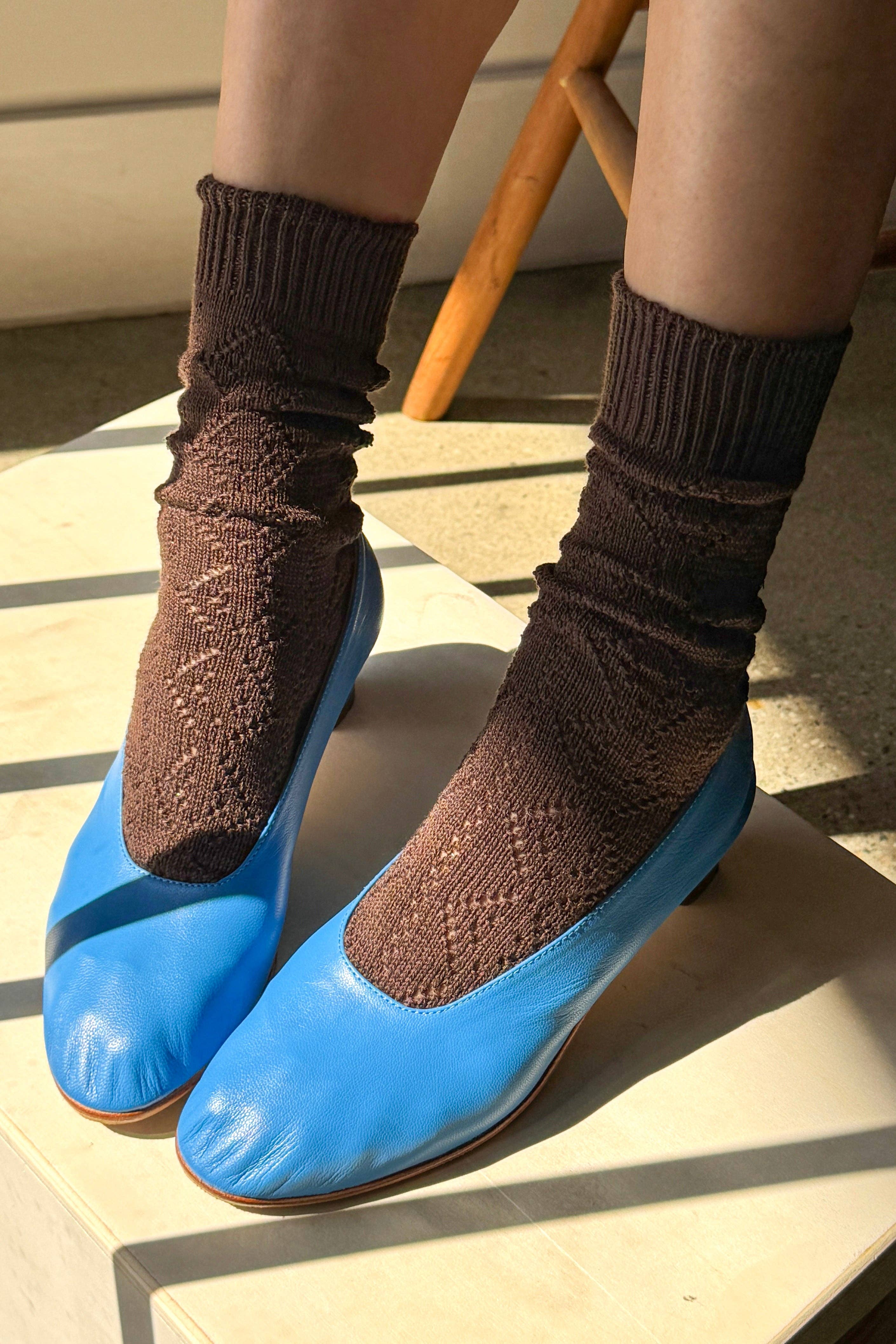 Le Bon Shoppe Modal Eyelet Socks